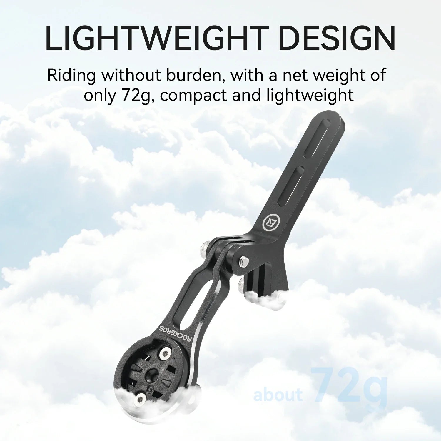 Bike Mount Extension Base for Bike Computer, Light & Action Camera