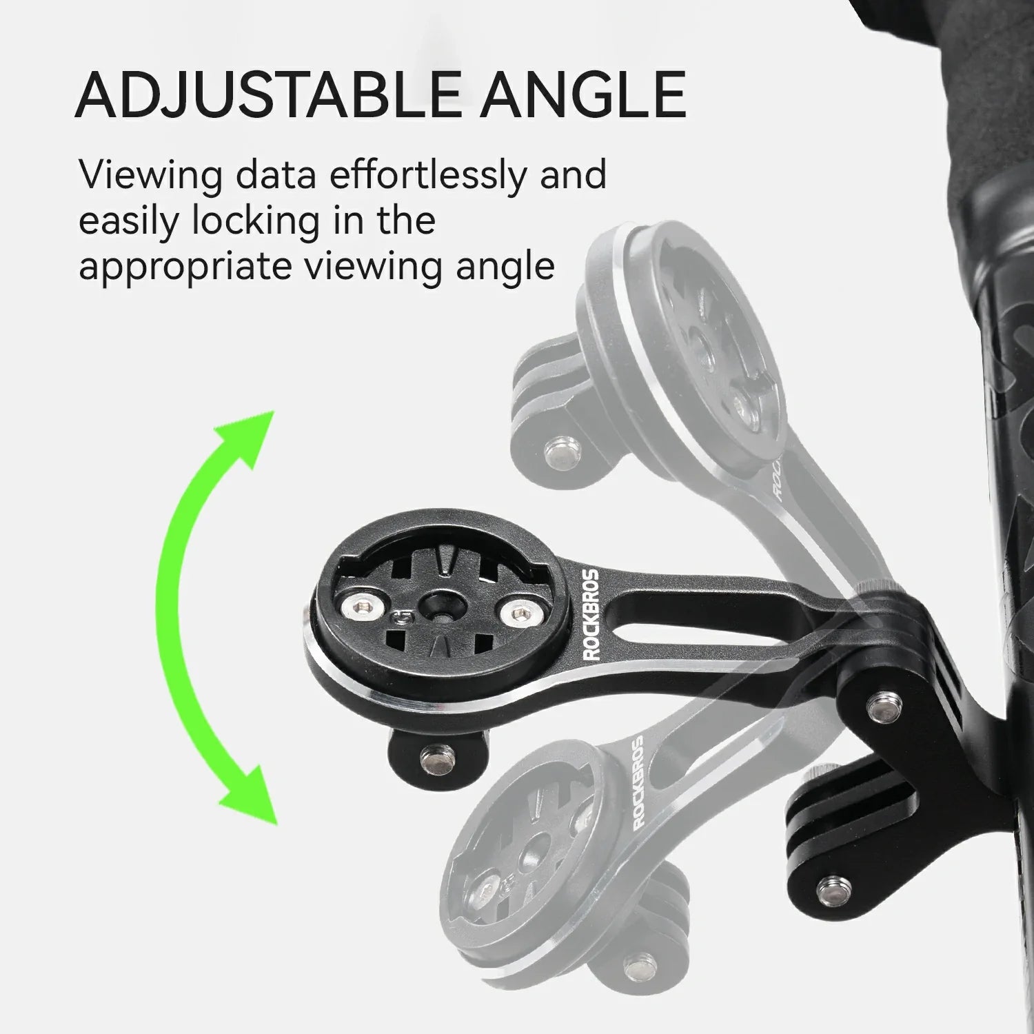 Bike Mount Extension Base for Bike Computer, Light & Action Camera
