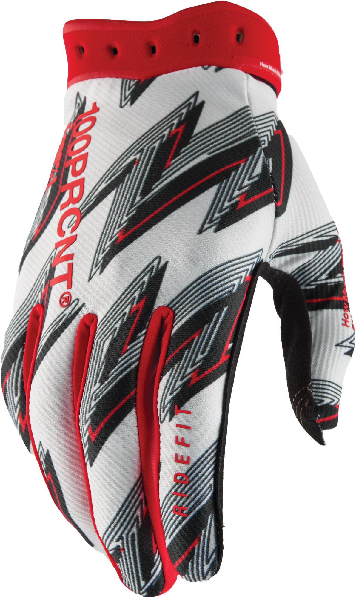 Ridefit Gloves White/Red 2x