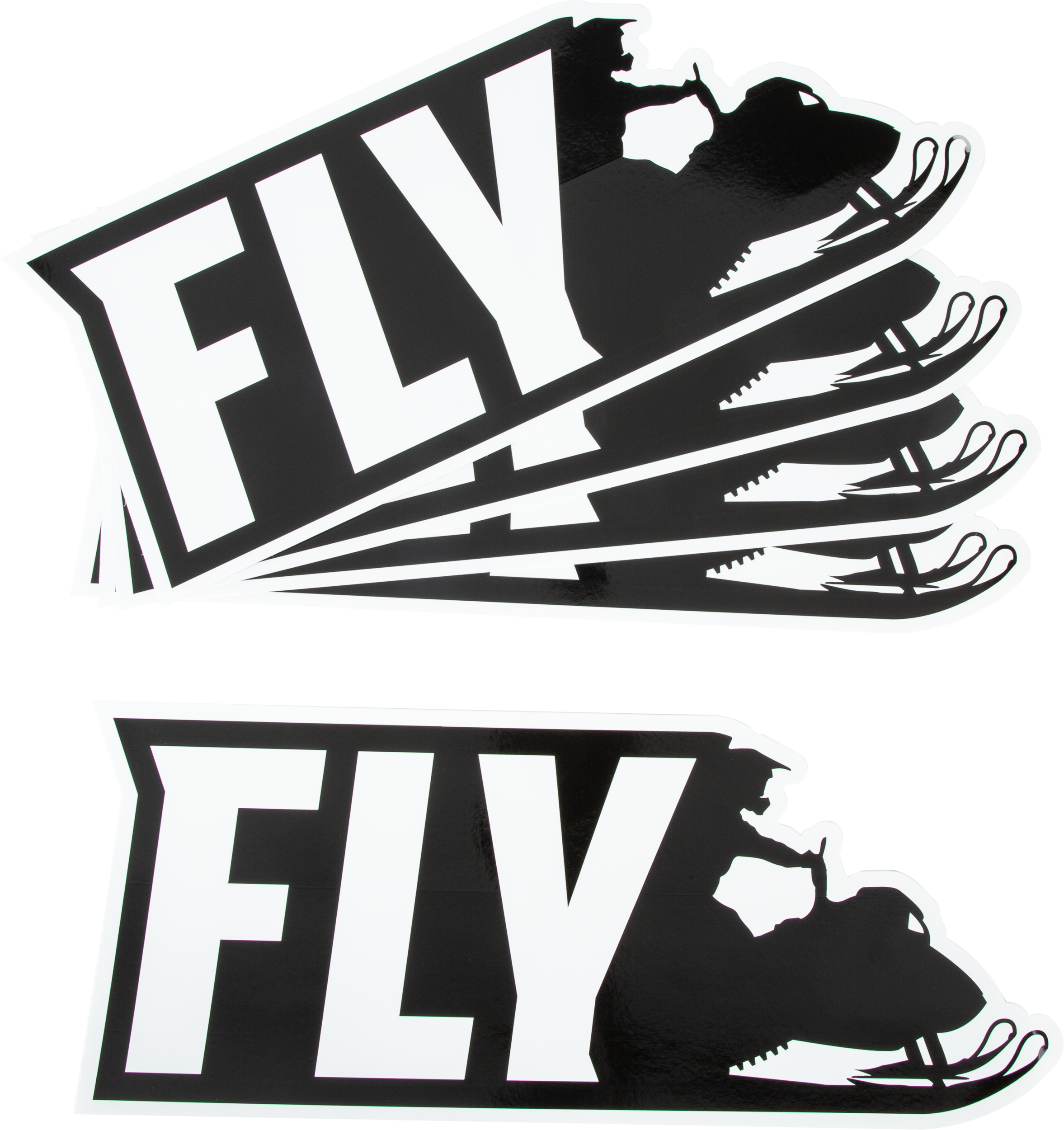 Fly Racing Fly Snow 2021 Sticker - 5/Pk 15" Rider Sticker 37-9993