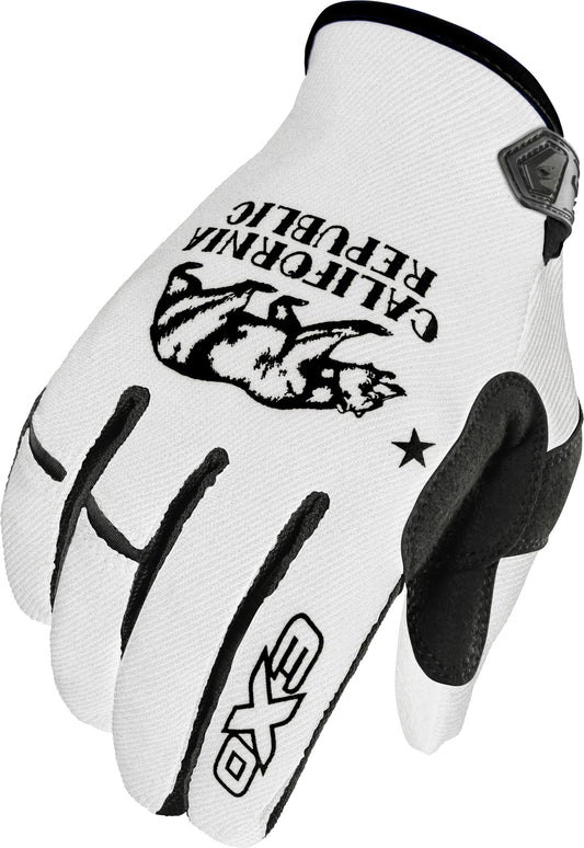 Moto-Flex Gloves Golden State White/Black 3x