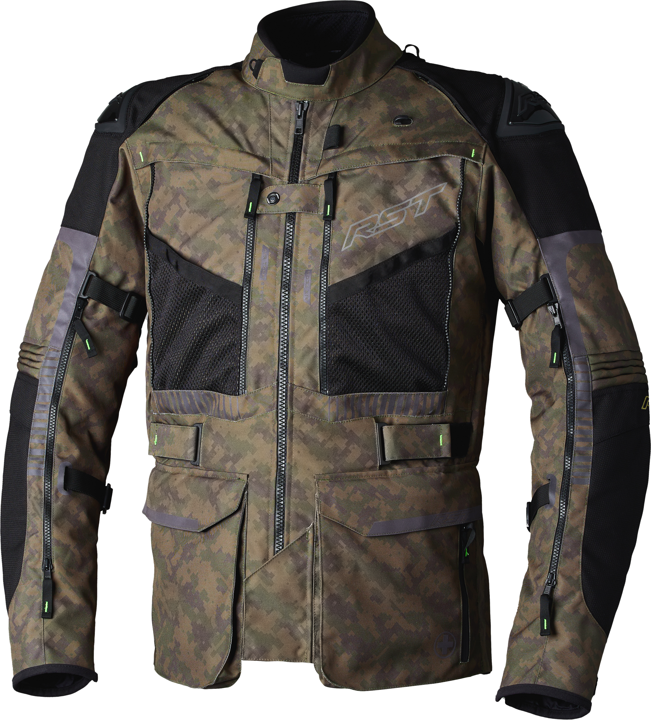 RST Pro Series Ranger Ce Jacket Digi Green Textile 4xl 556-3236152