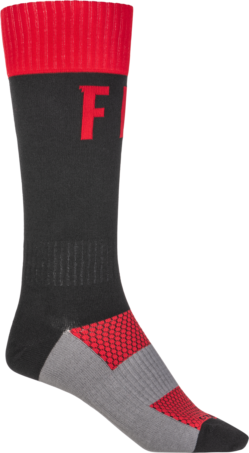 Fly Racing Mx Pro Socks Red/Black Lg/Xl 350-0532L