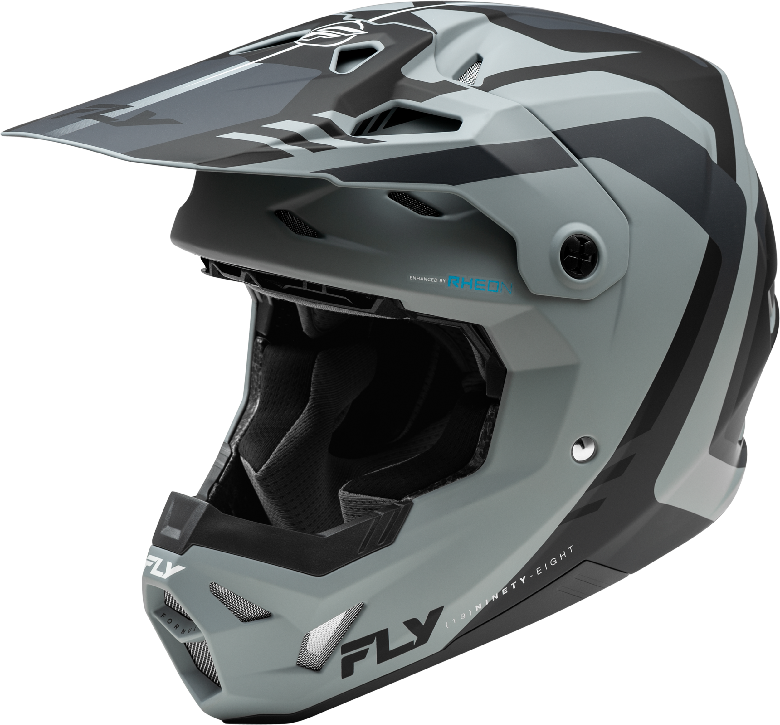 Fly Racing Formula Cp Krypton Helmet Matte Grey/Black 2x 73-00352X