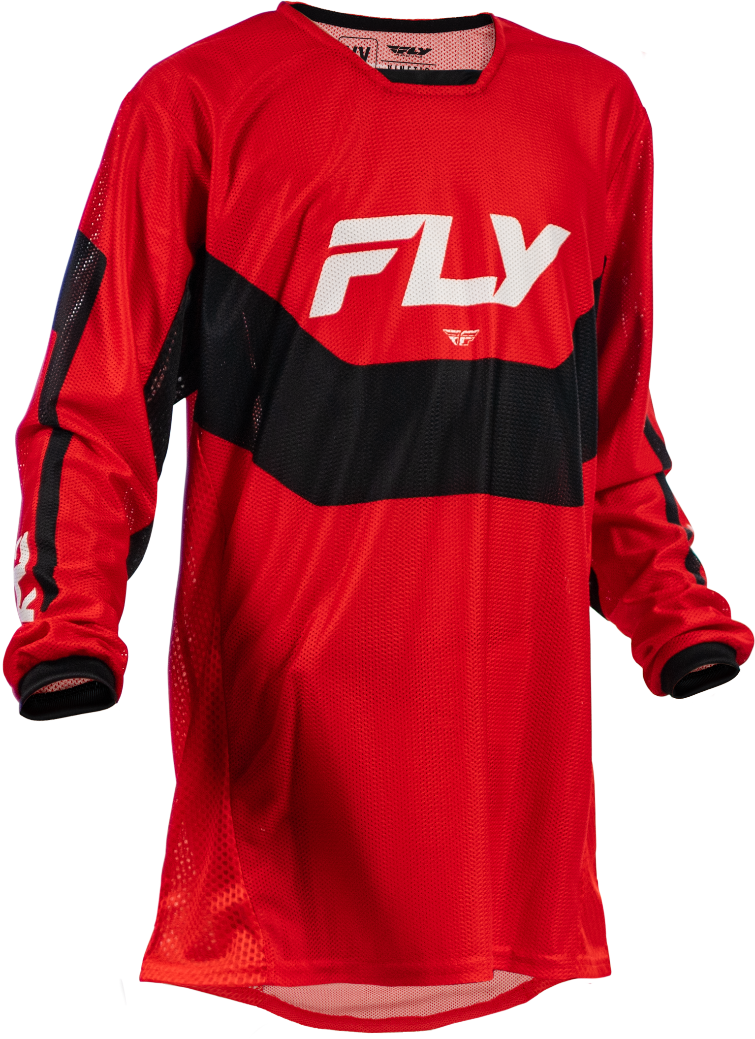 Fly Racing Yth Kinetic Mesh Jersey Red/Black/White Yxl 380-332YXL