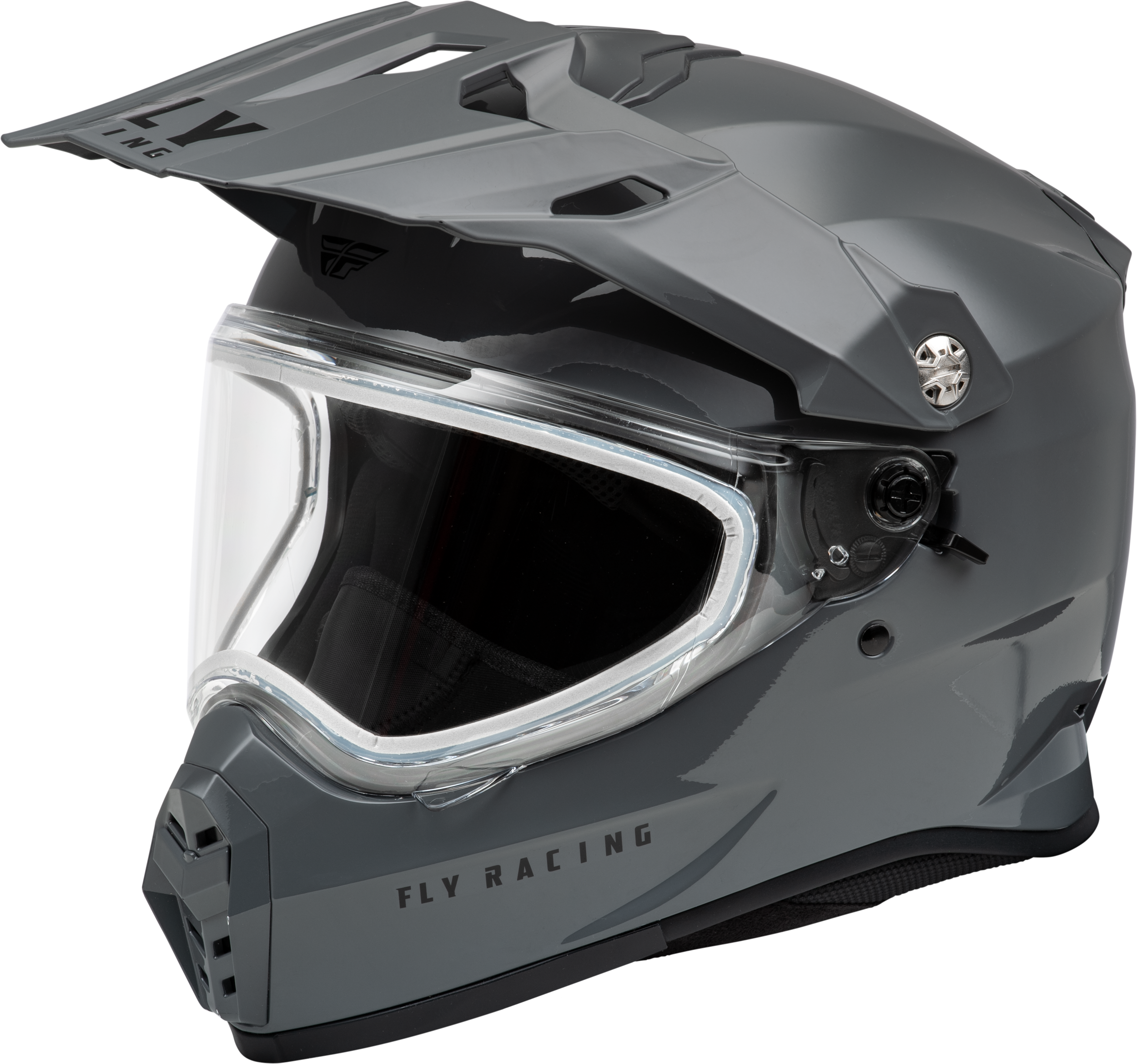 Fly Racing Trekker Cw Solid Helmet Dual Shld Grey Sm 73-31363S