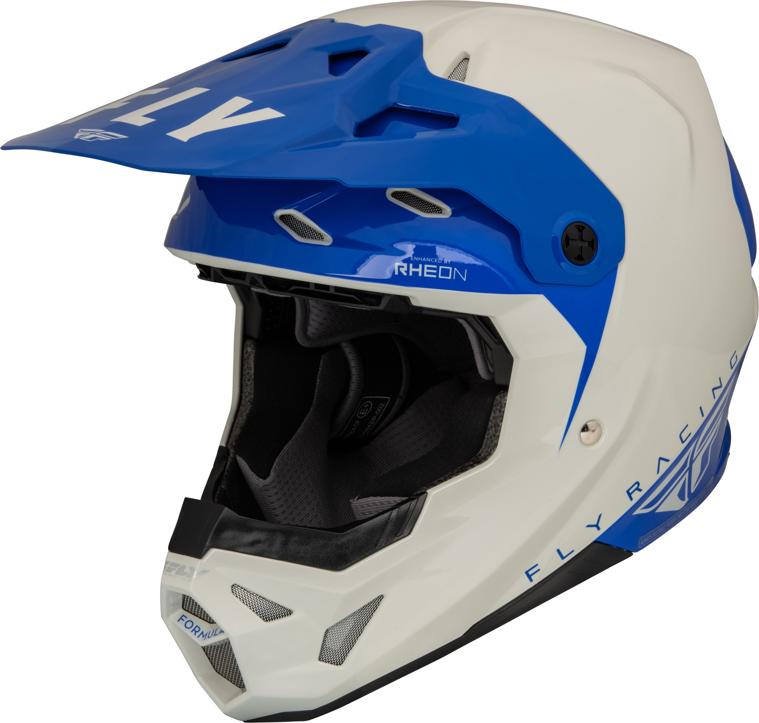 Fly Racing Formula Cp Slant Helmet Grey/Blue 2x 73-00322X