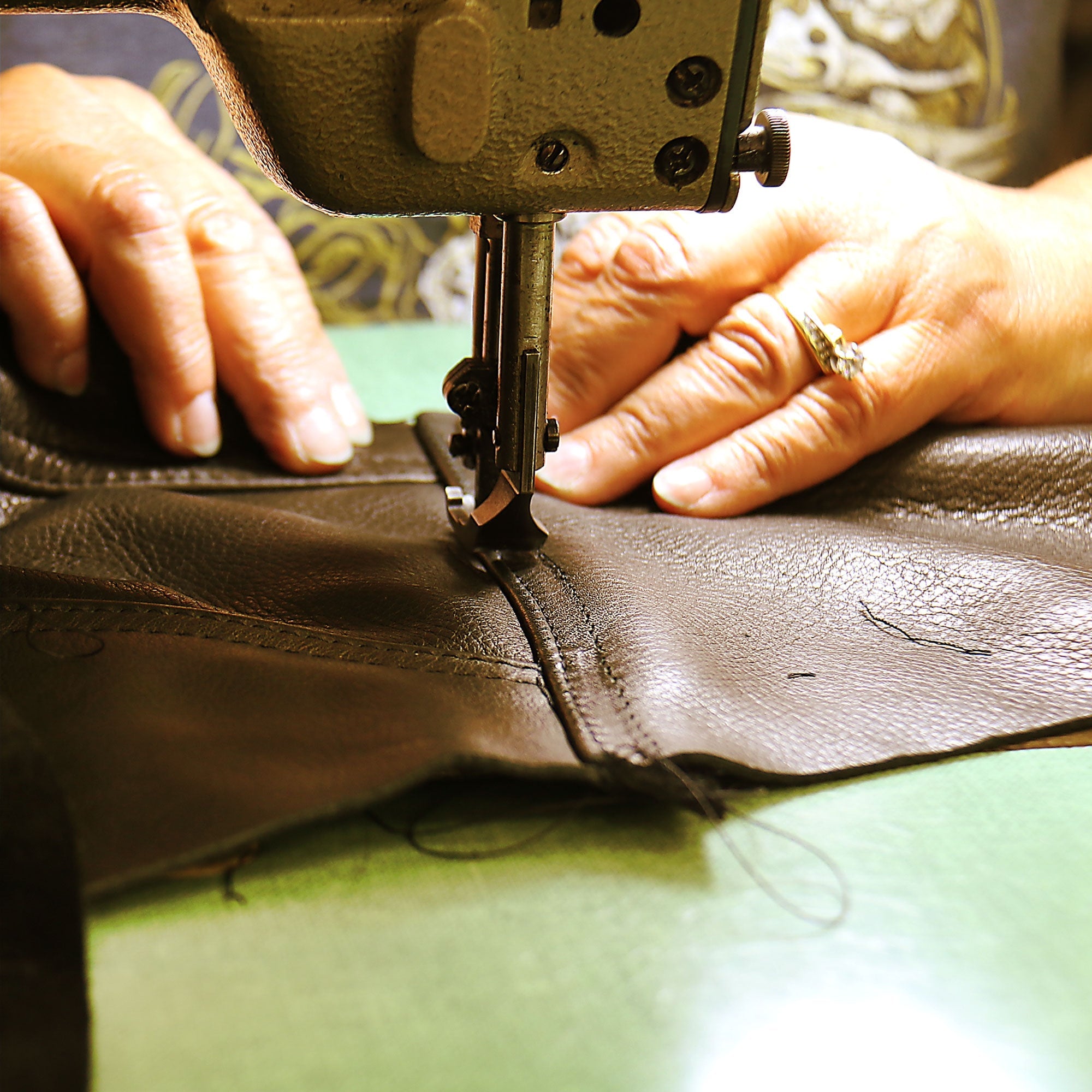 VSM5003 Men's USA Made Extra Long Back Premium Steerhide motorcycle biker Leather Vest