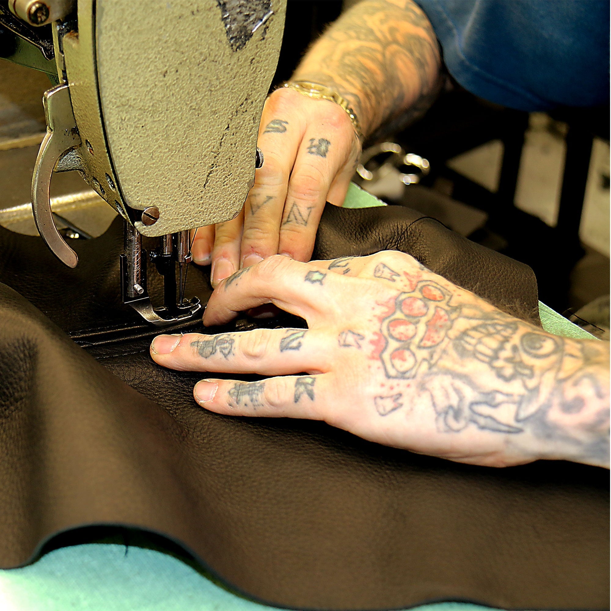 VSM5003 Men's USA Made Extra Long Back Premium Steerhide motorcycle biker Leather Vest