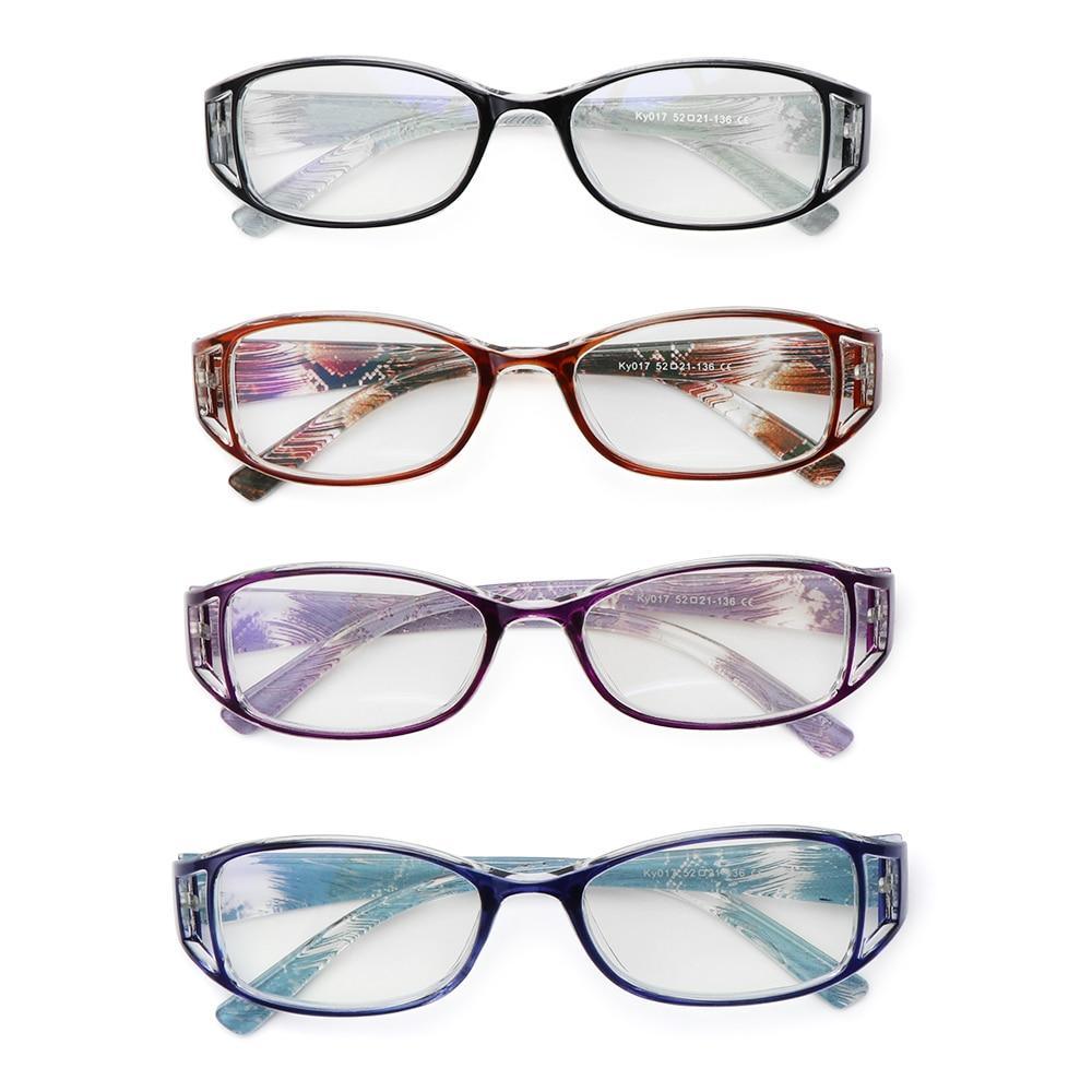 Fashion Men Women Reading Glasses Rectangle Spring Anti Glare Lightweight Reading Eyeglasses No Screw Detachable Design Eyeglasses Hyperopia Presbyopia Vision Care Eyewear