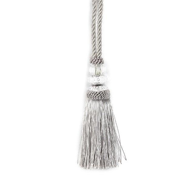 Faux Crystal Beaded Tassels Fringe Curtain Tieback Rope Window Decoration Door Hanging Ball Tassel Accessories Wonderful Curtain Holdbacks Curtains Tiebacks Home Decorative Braided Buckle Fastener Accessories Window Drapery Ball Tassels Tiebacks 50CM