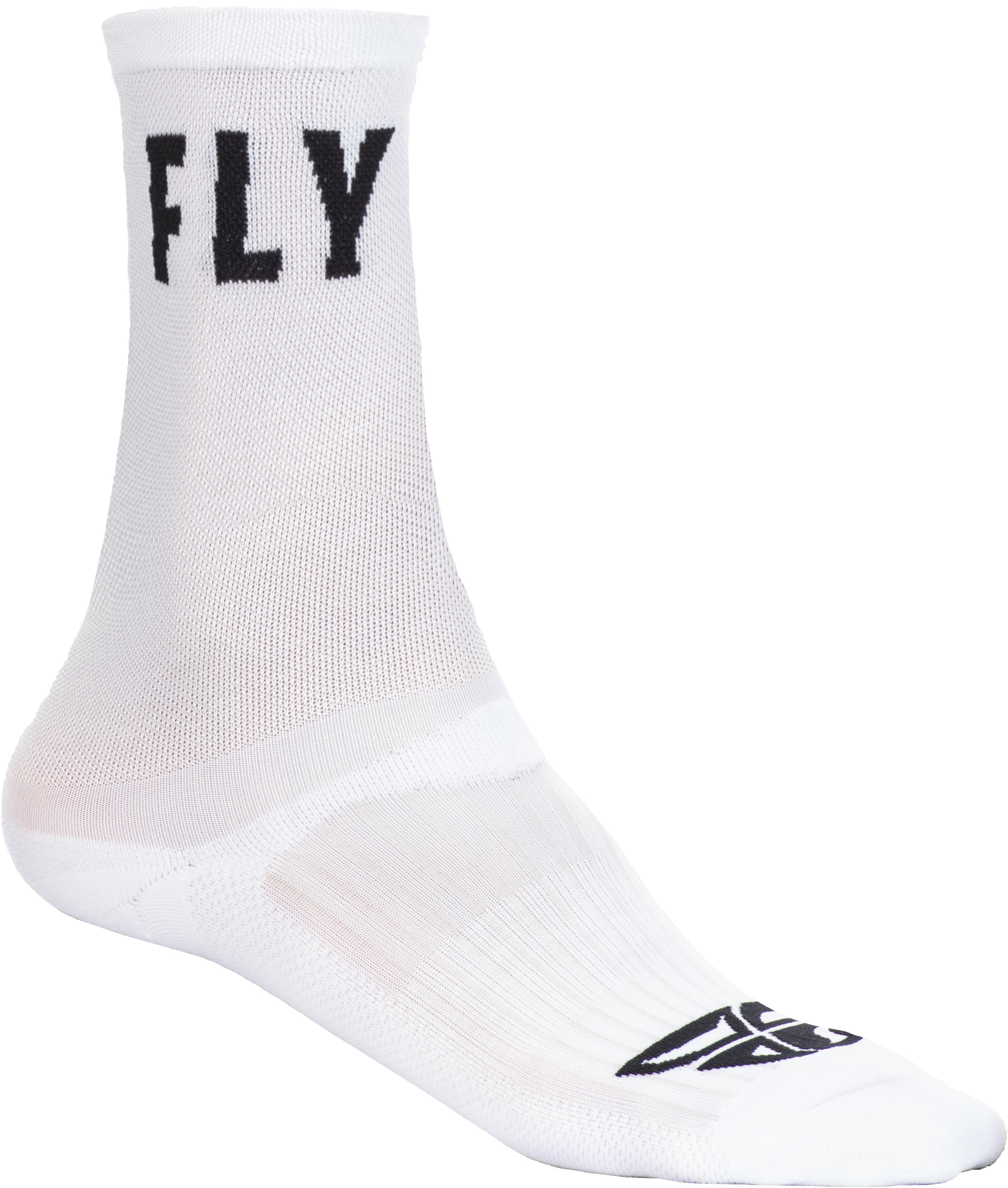 Fly Racing Fly Crew Socks White Lg/Xl 350-0491L