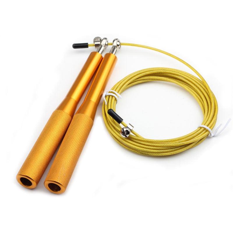 Jump Ropes With Wheel Fitness Jump Rope Exercise Light Bearing Skipping Ropes Metal Speed Gy ...