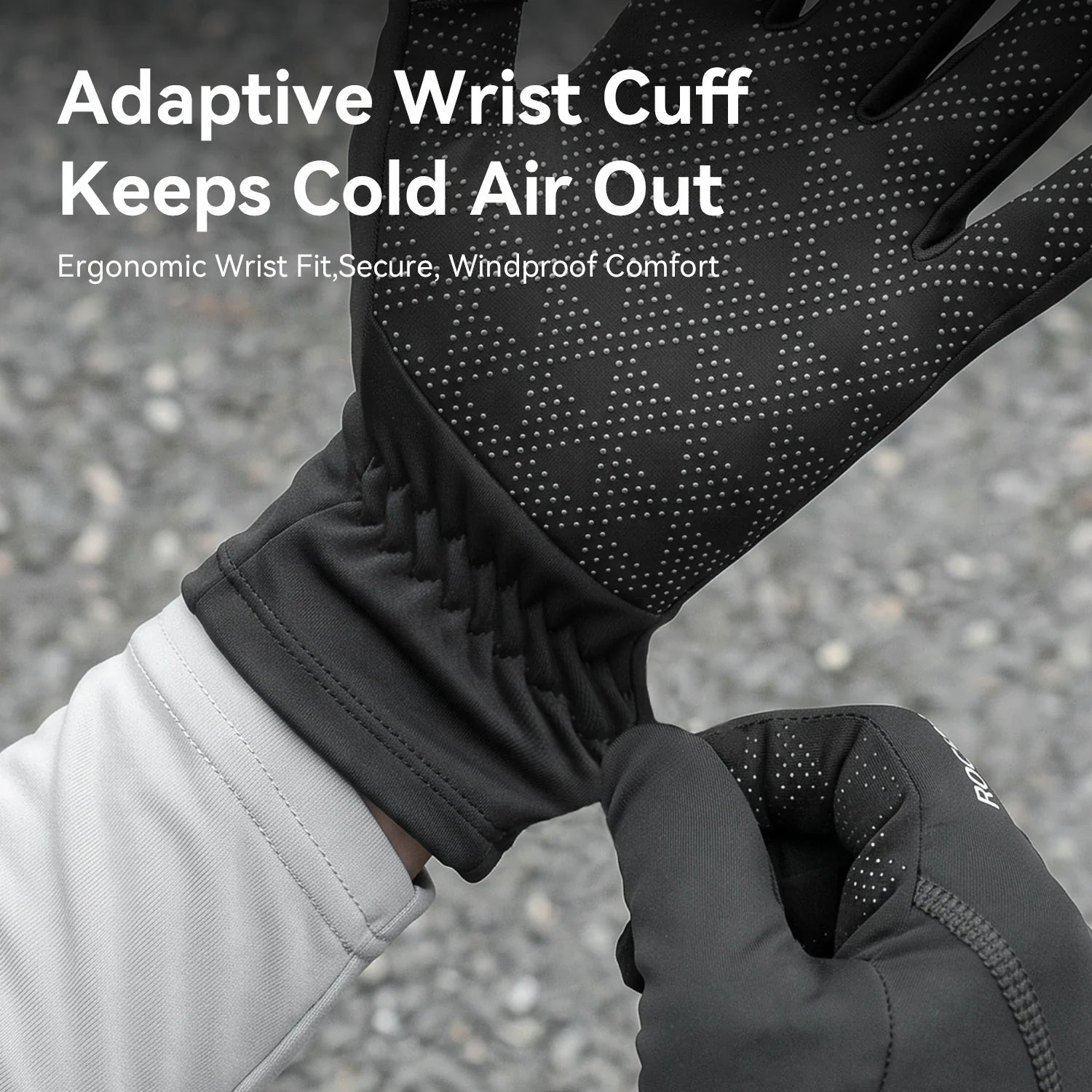 Fleece-Lined Full-Finger Cycling Gloves