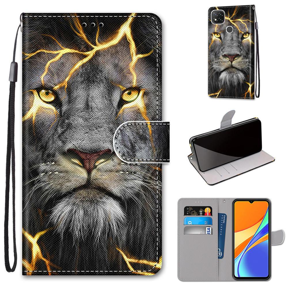 Flip Case For Xiaomi Redmi 9 9A 9C NFC 8 8A Phone Case Leather Silicone Wallet Cover For Redmi Note 8 Pro 9 9S 9 Pro Book Cases  Leather Case Flip Cover PU Wallet Case Kickstand Magnet Closure Card Slot Holder