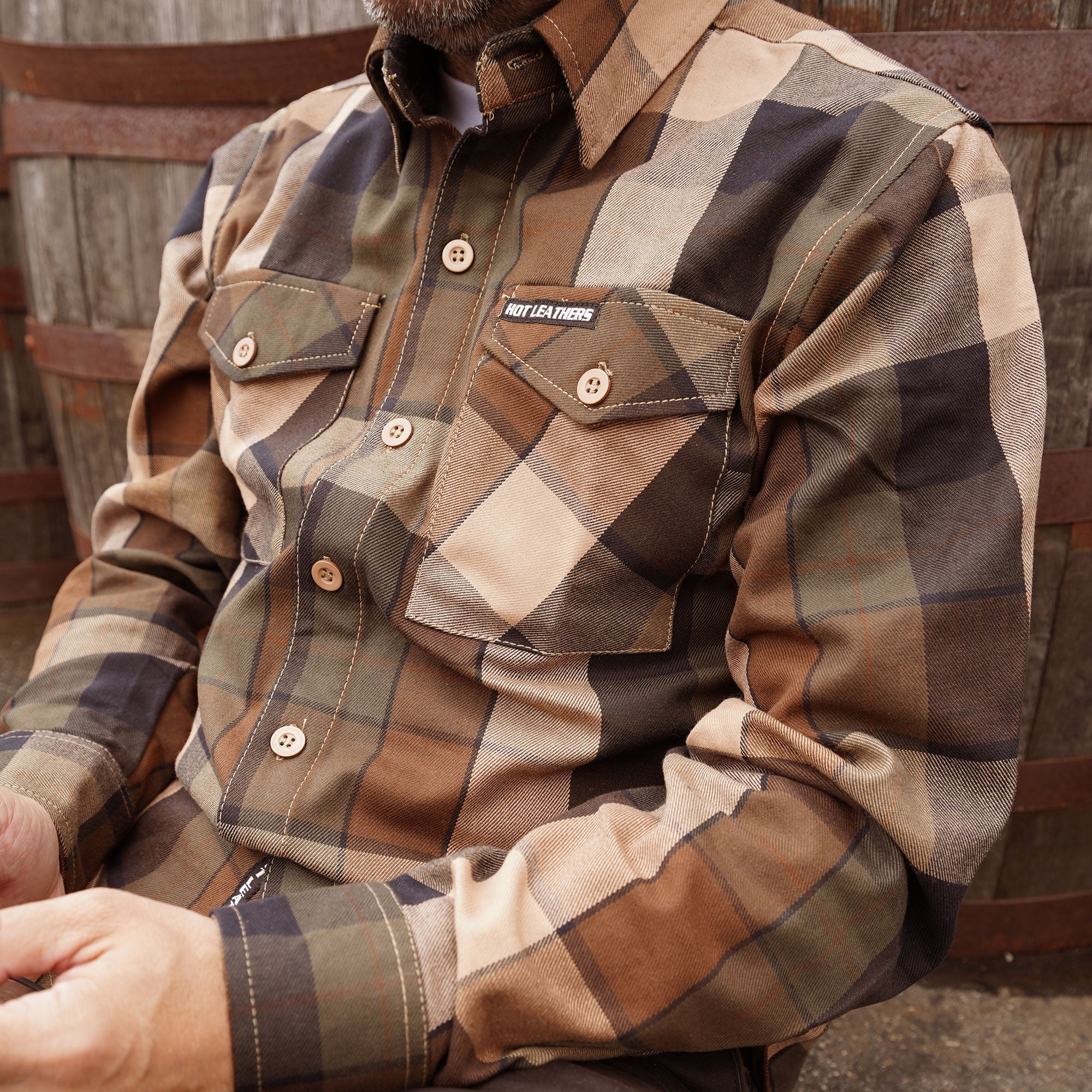 FLM2013 Men's 'Sidewinder' Flannel Long Sleeve Shirt