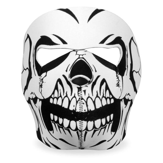 FMA1012 Black and White Skull Neoprene Face Mask
