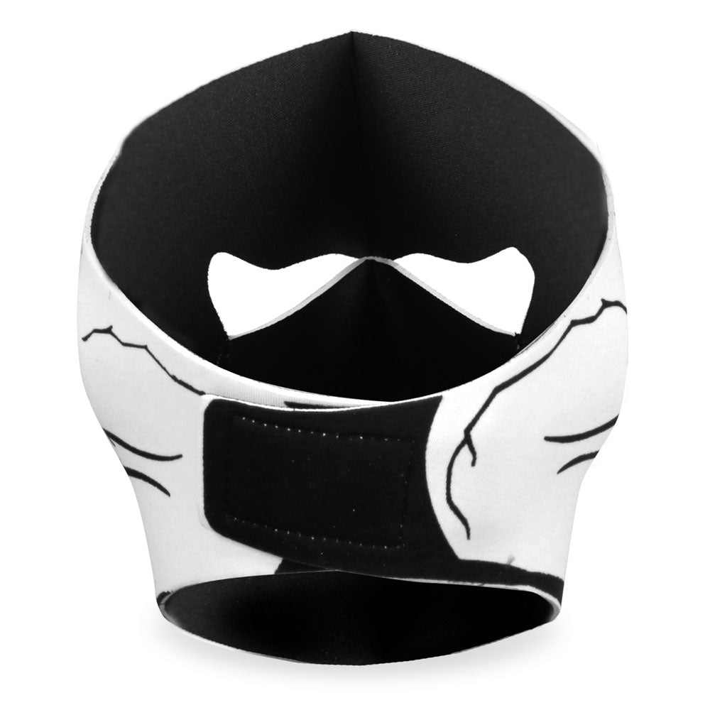 FMA1012 Black and White Skull Neoprene Face Mask