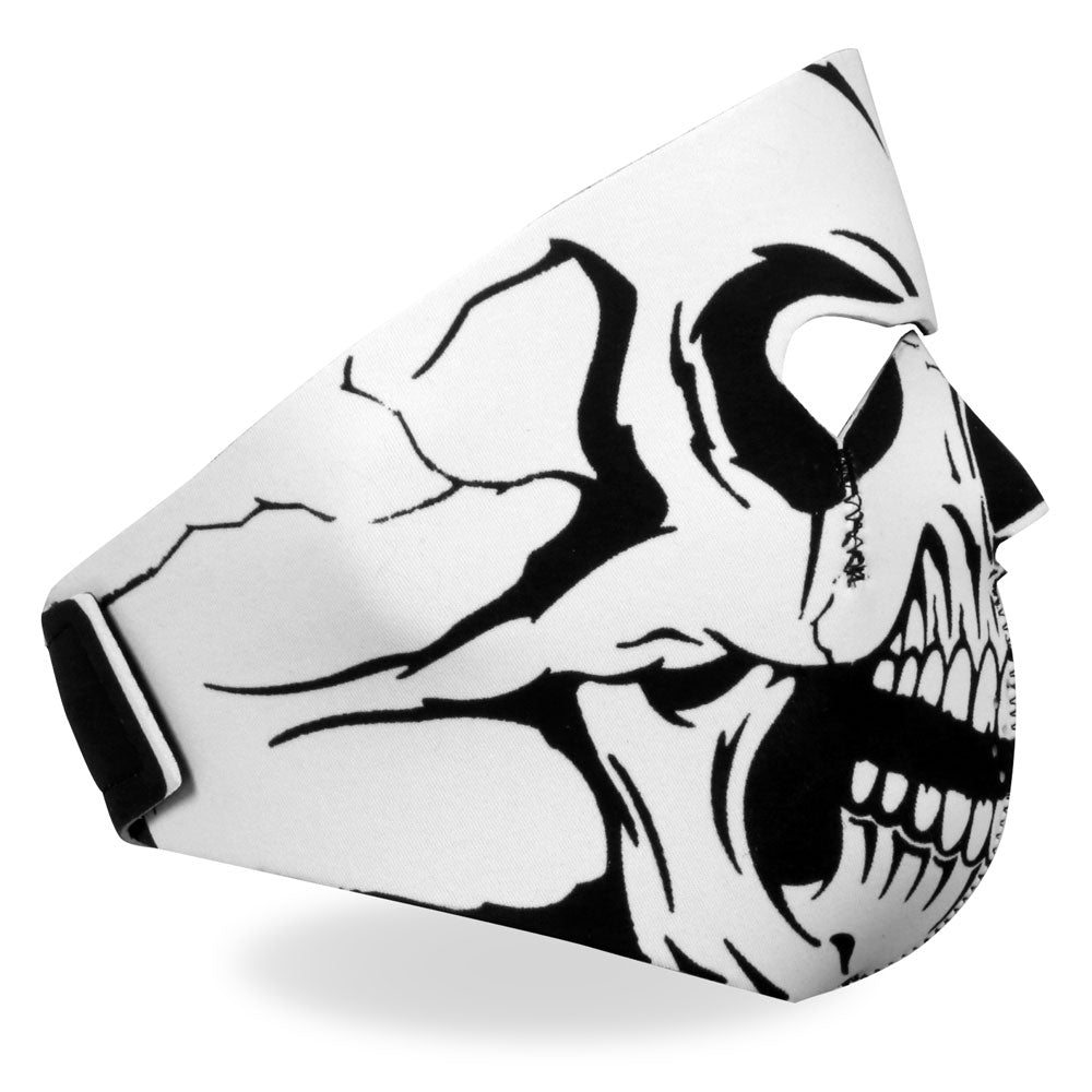 FMA1012 Black and White Skull Neoprene Face Mask