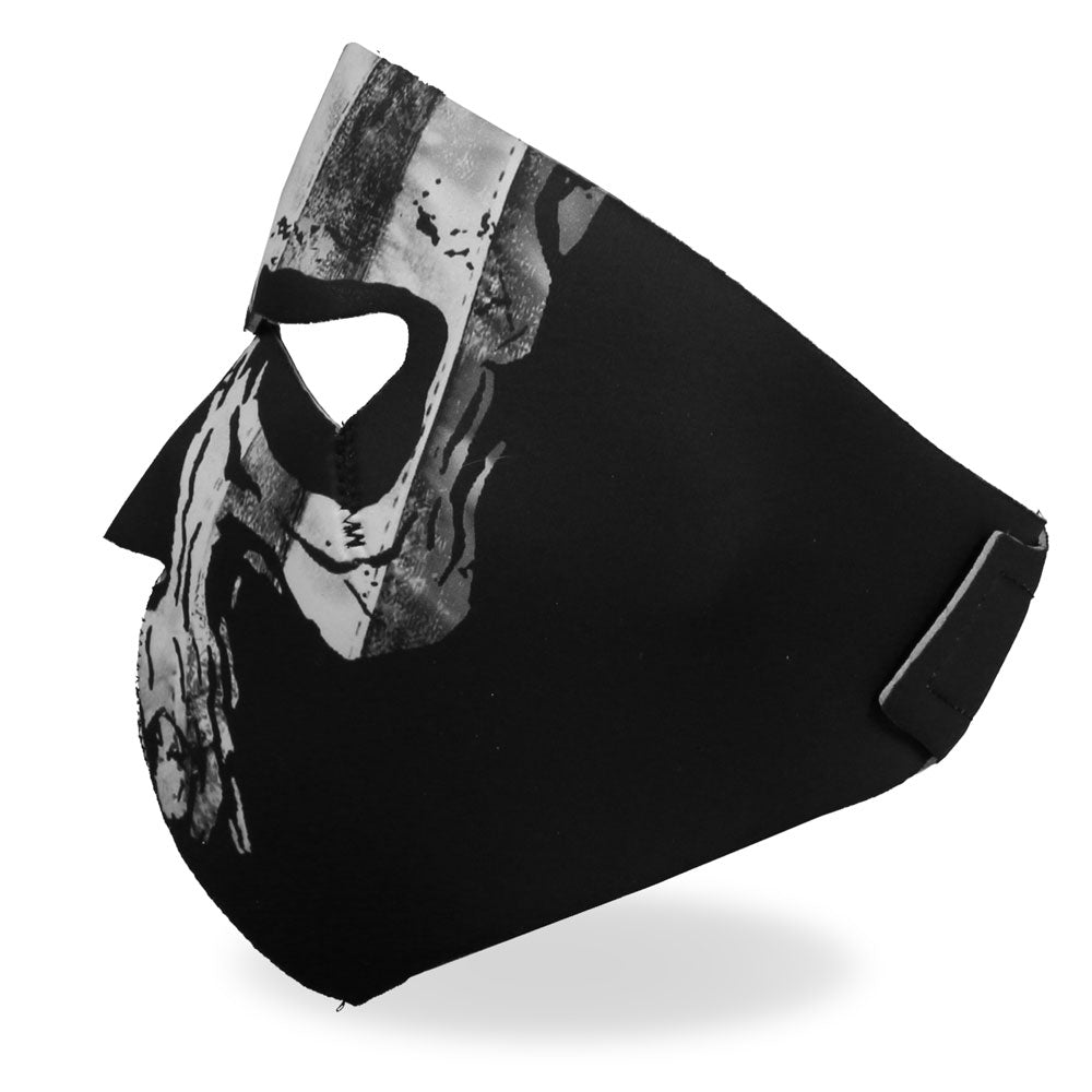 FMA1034 Gray Skull Flag Face Mask