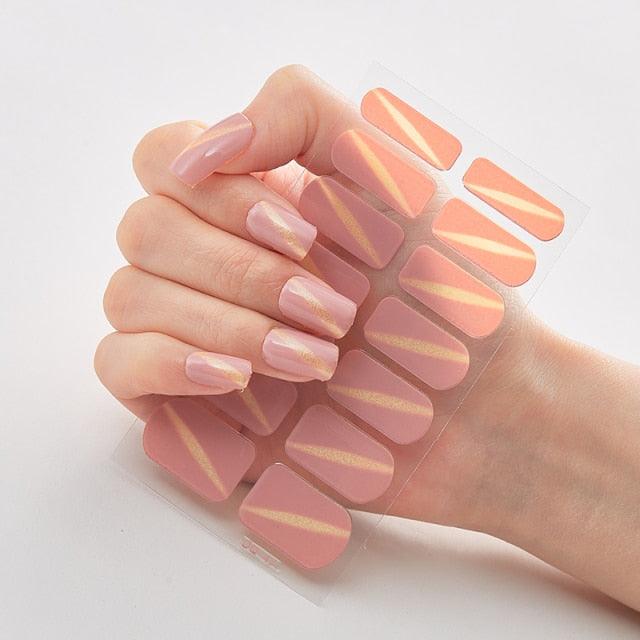 Full Cover Nail Stickers Designer Nail Decals Fashion Five Sorts of Nail Stickers  Nail Sticker set Nail Decoration Nail Strips 3D Nail Art Stickers Decal Slider Template Diy Nail Tool Decorations Nail Art Design Self Adhesive Luxury Designer Nail Sticker