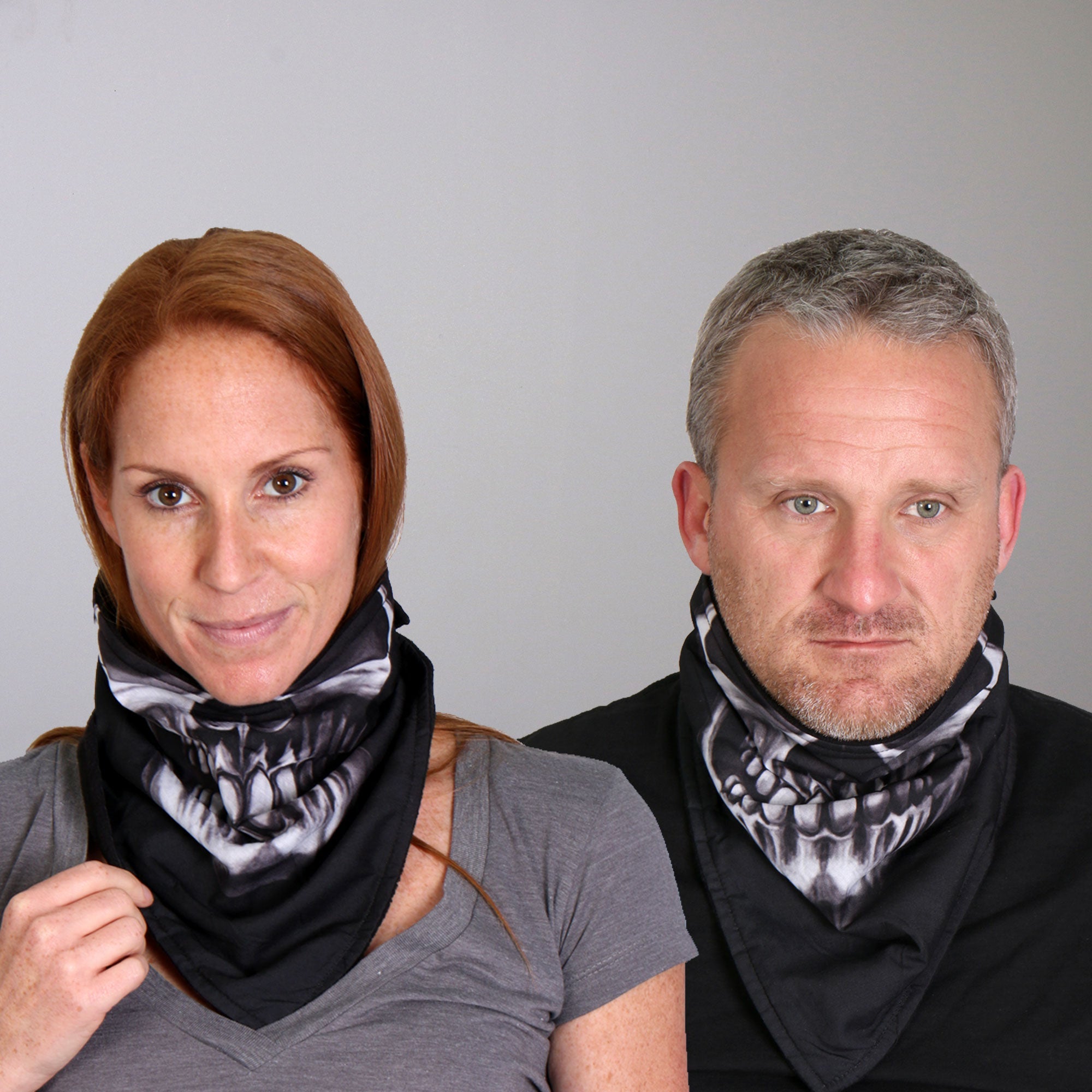 FWC1001 Human Skull Face Wrap Neck Warmer