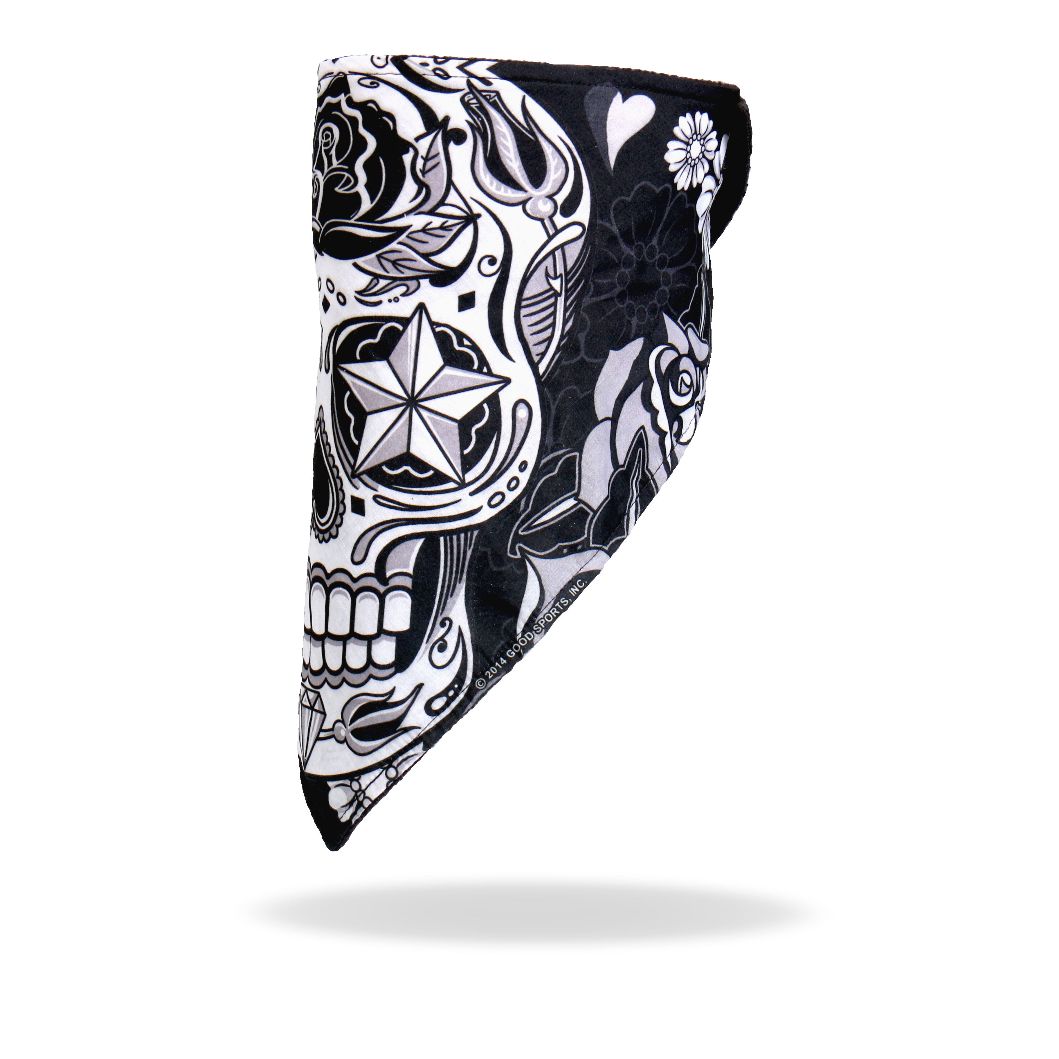 FWC1002 Sugar Skull Face Wrap Neck Warmer