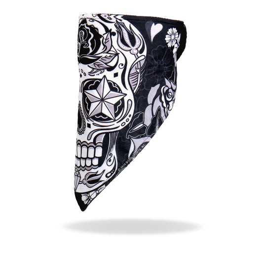 FWC1002 Sugar Skull Face Wrap Neck Warmer