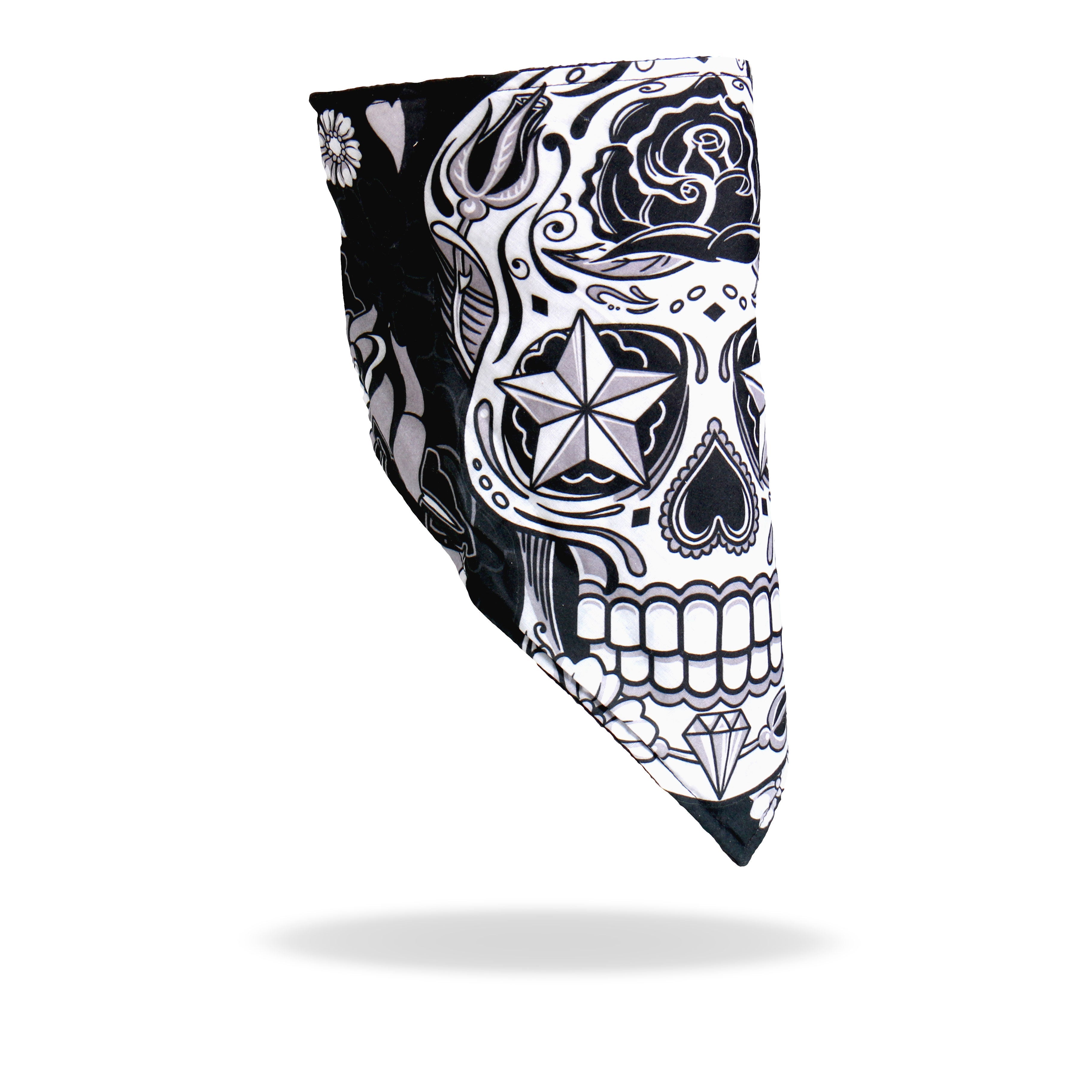 FWC1002 Sugar Skull Face Wrap Neck Warmer