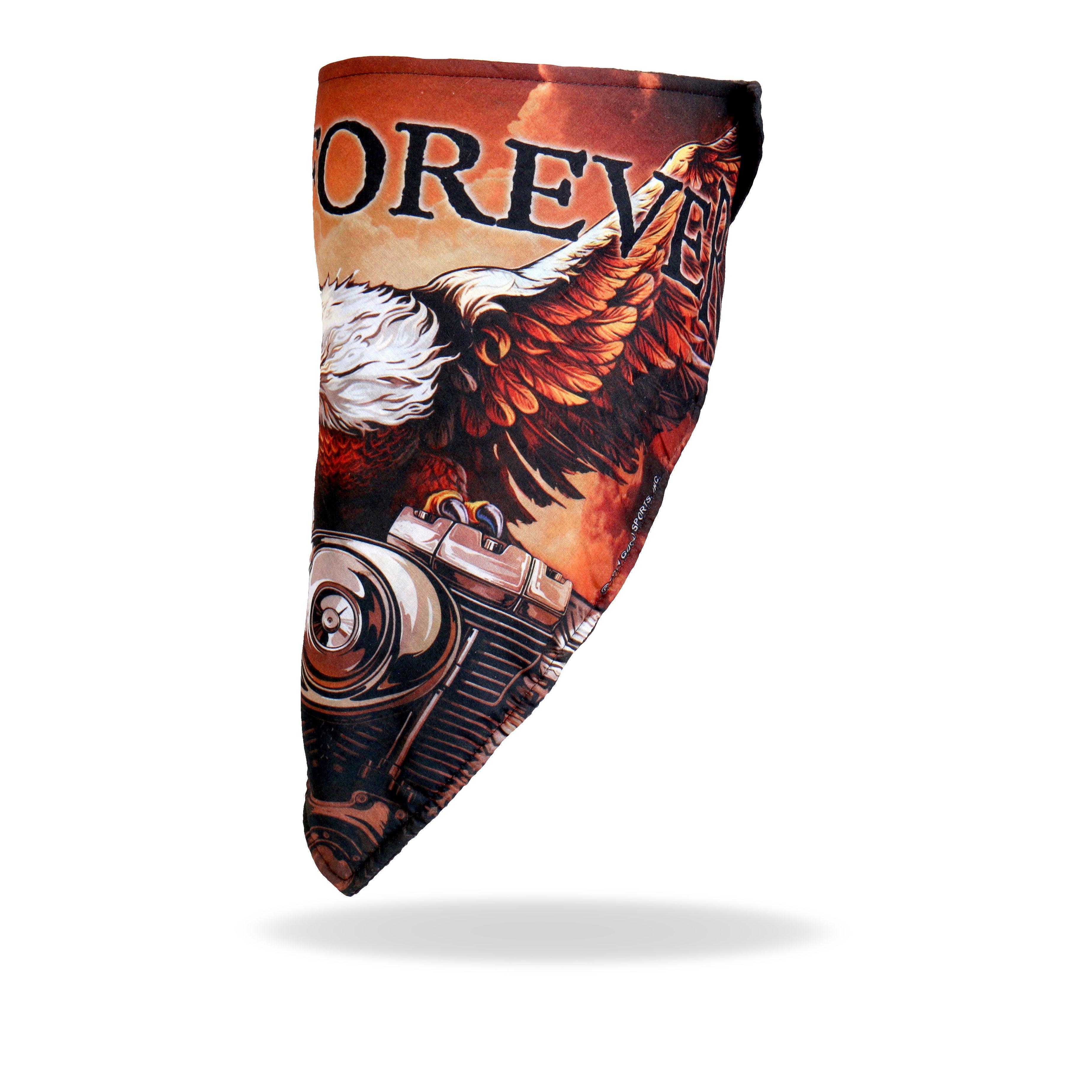 FWC1003 Storm Cloud Eagle Face Wrap Neck Warmer