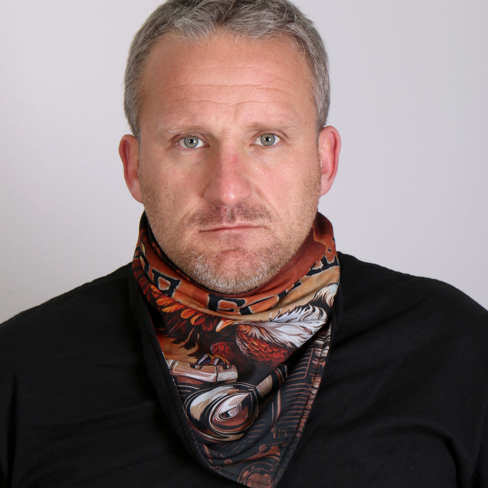 FWC1003 Storm Cloud Eagle Face Wrap Neck Warmer