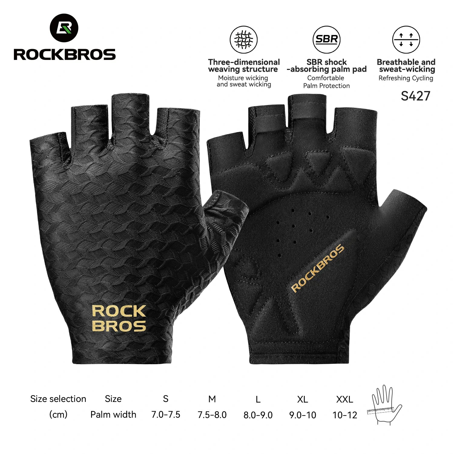 Half Finger Cycling Gloves with SBR Padding
