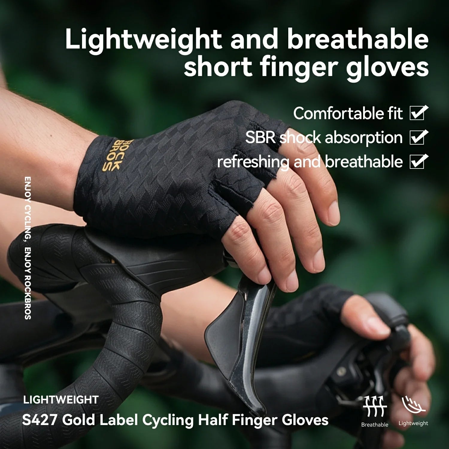 Half Finger Cycling Gloves with SBR Padding