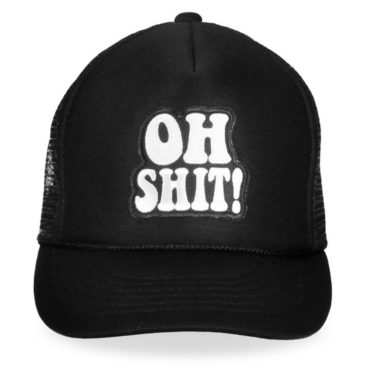GSH1006 Oh Shit Trucker Black Hat