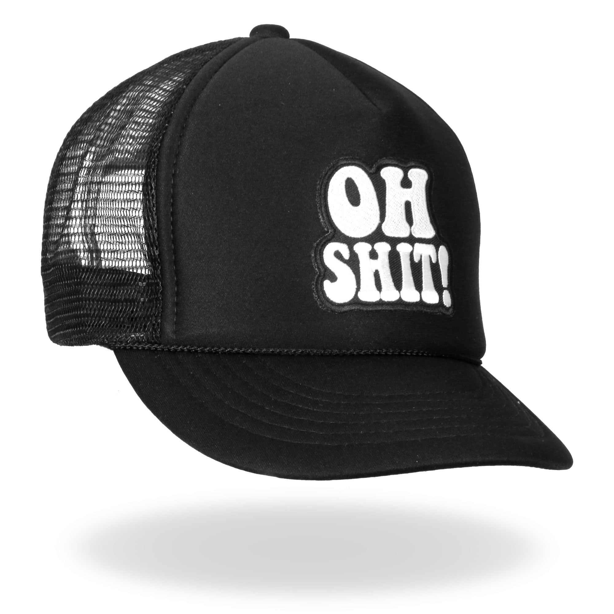 GSH1006 Oh Shit Trucker Black Hat