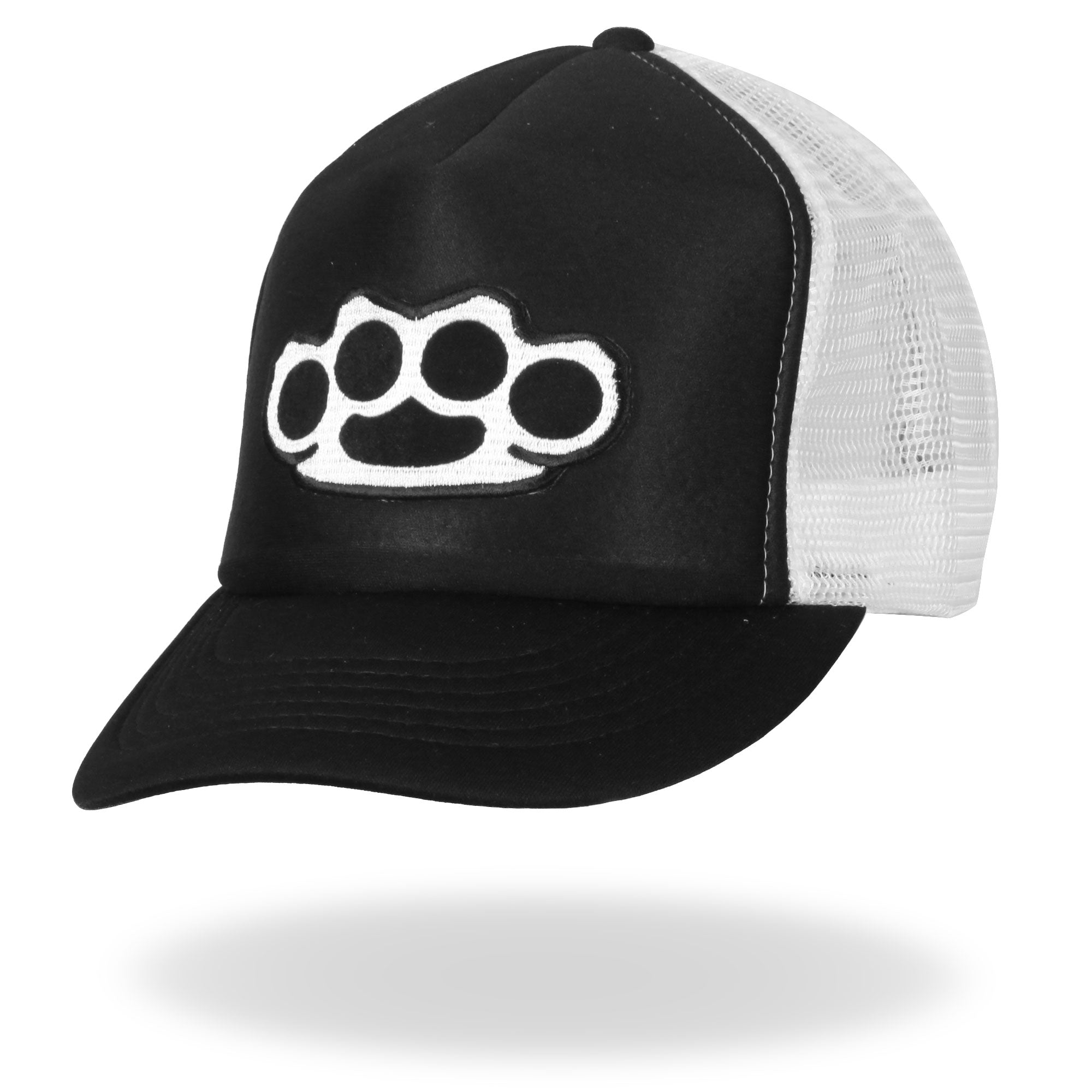 GSH1009 Knuckles Black and White Trucker Hat