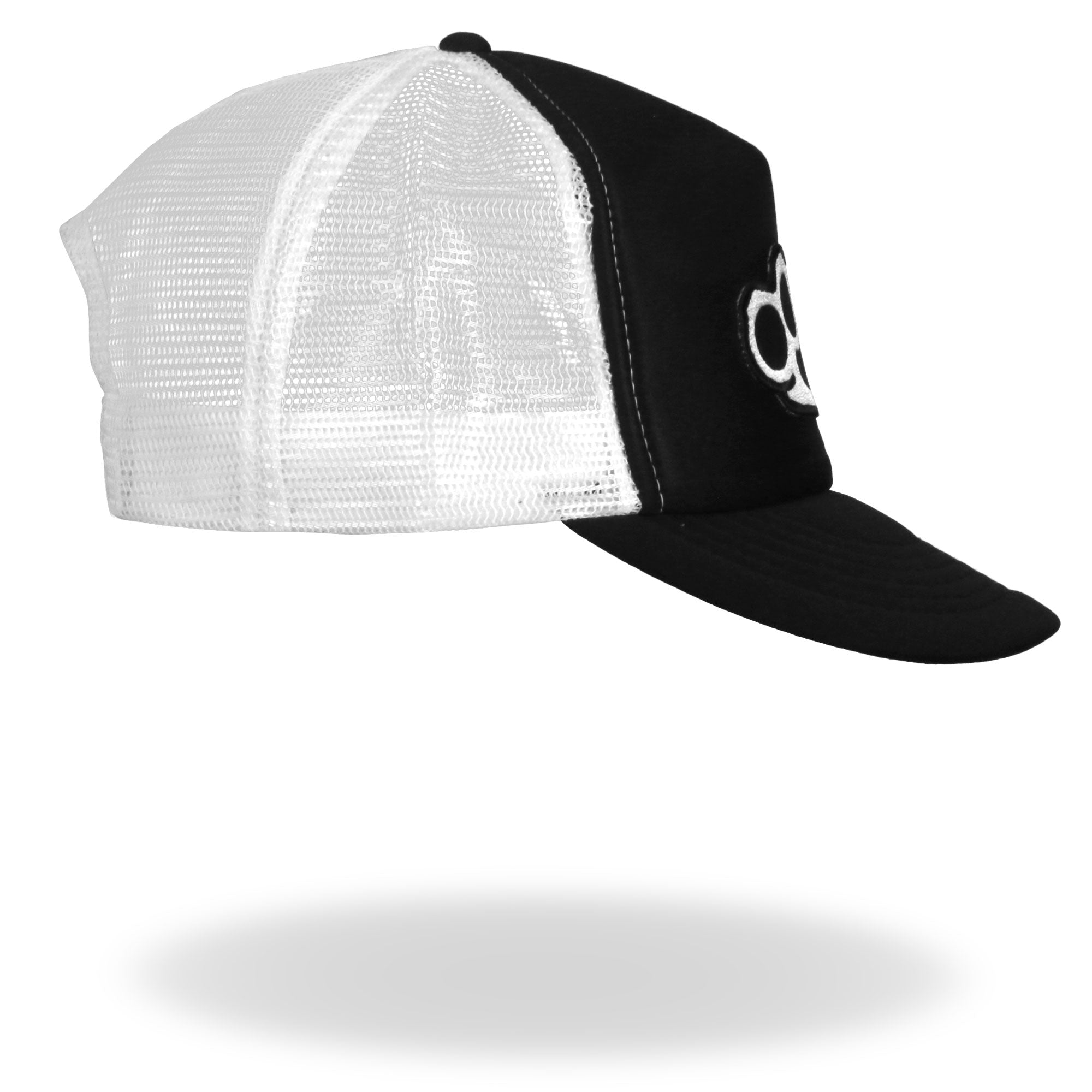 GSH1009 Knuckles Black and White Trucker Hat