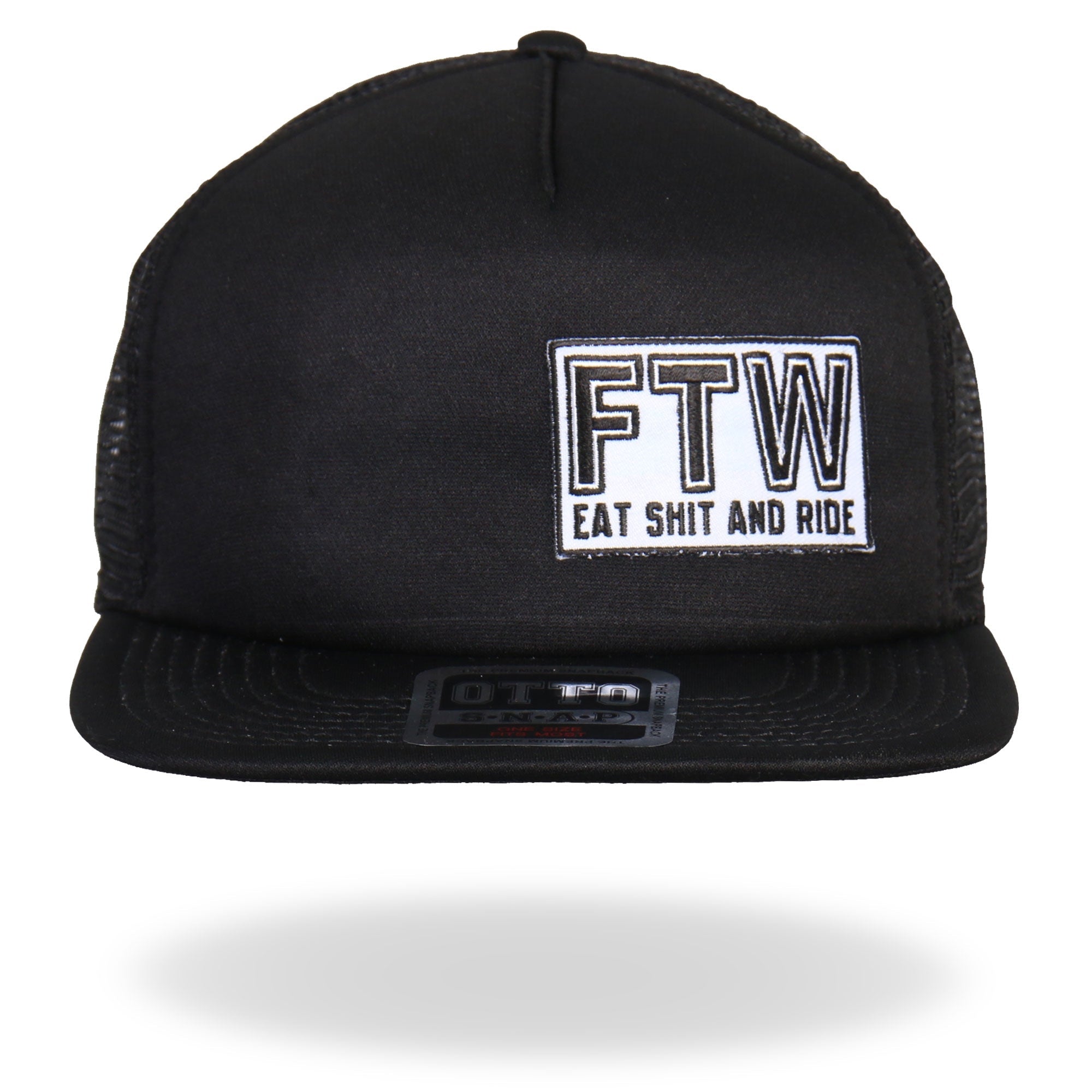 GSH1013 FTW All Black Snap Back Hat