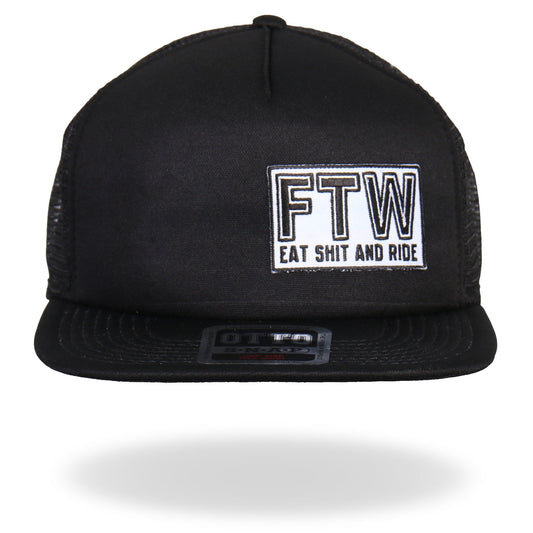 GSH1013 FTW All Black Snap Back Hat