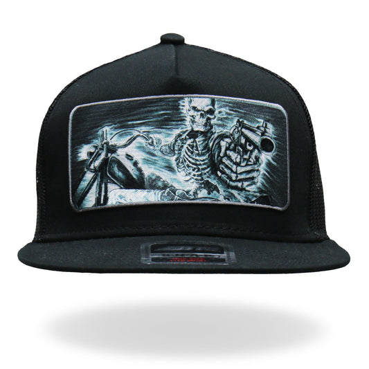GSH1019 Black ‘Assassin Rider’ Snap Back Hat