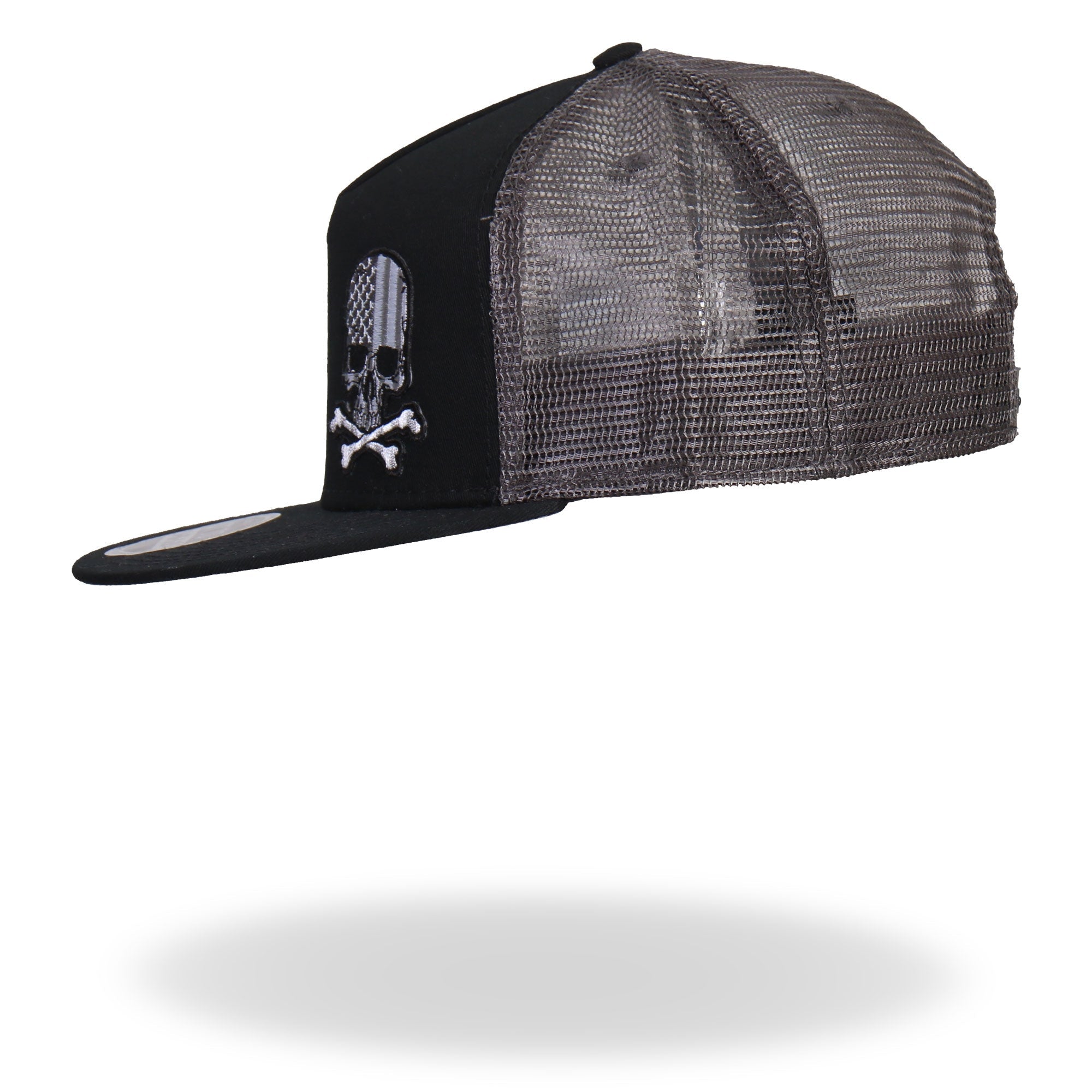 GSH2004 Flag Skull Snap Back Ball Hat