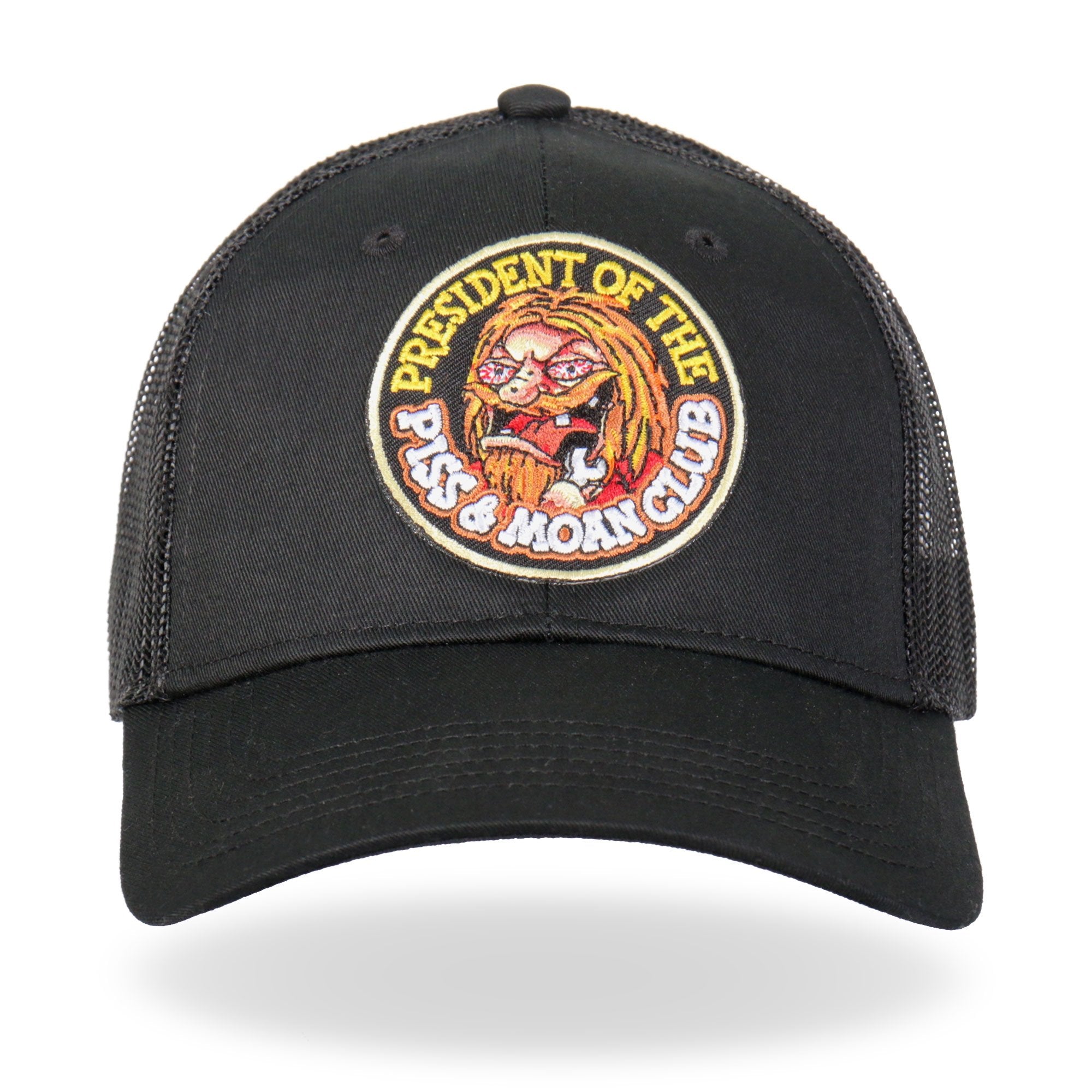 GSH2008 Piss and Moan Club Black Snapback Hat