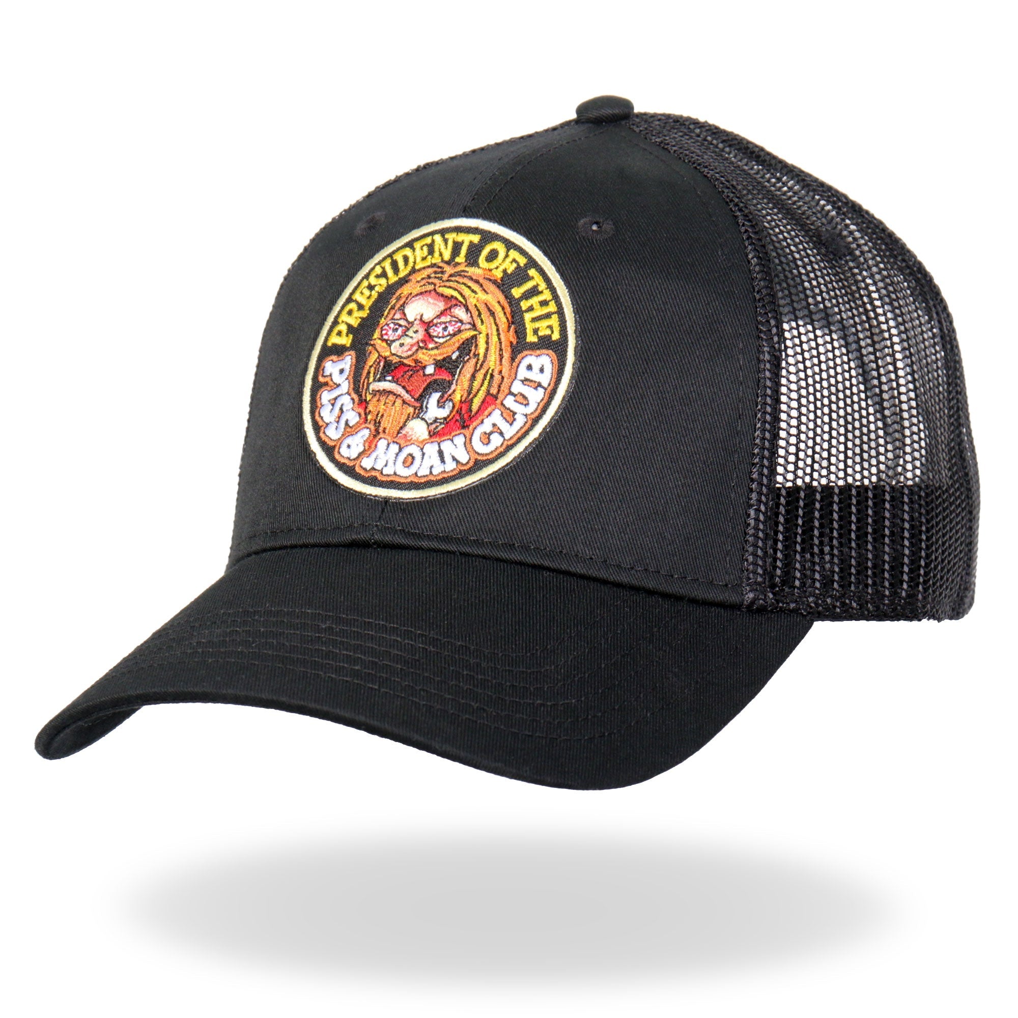 GSH2008 Piss and Moan Club Black Snapback Hat