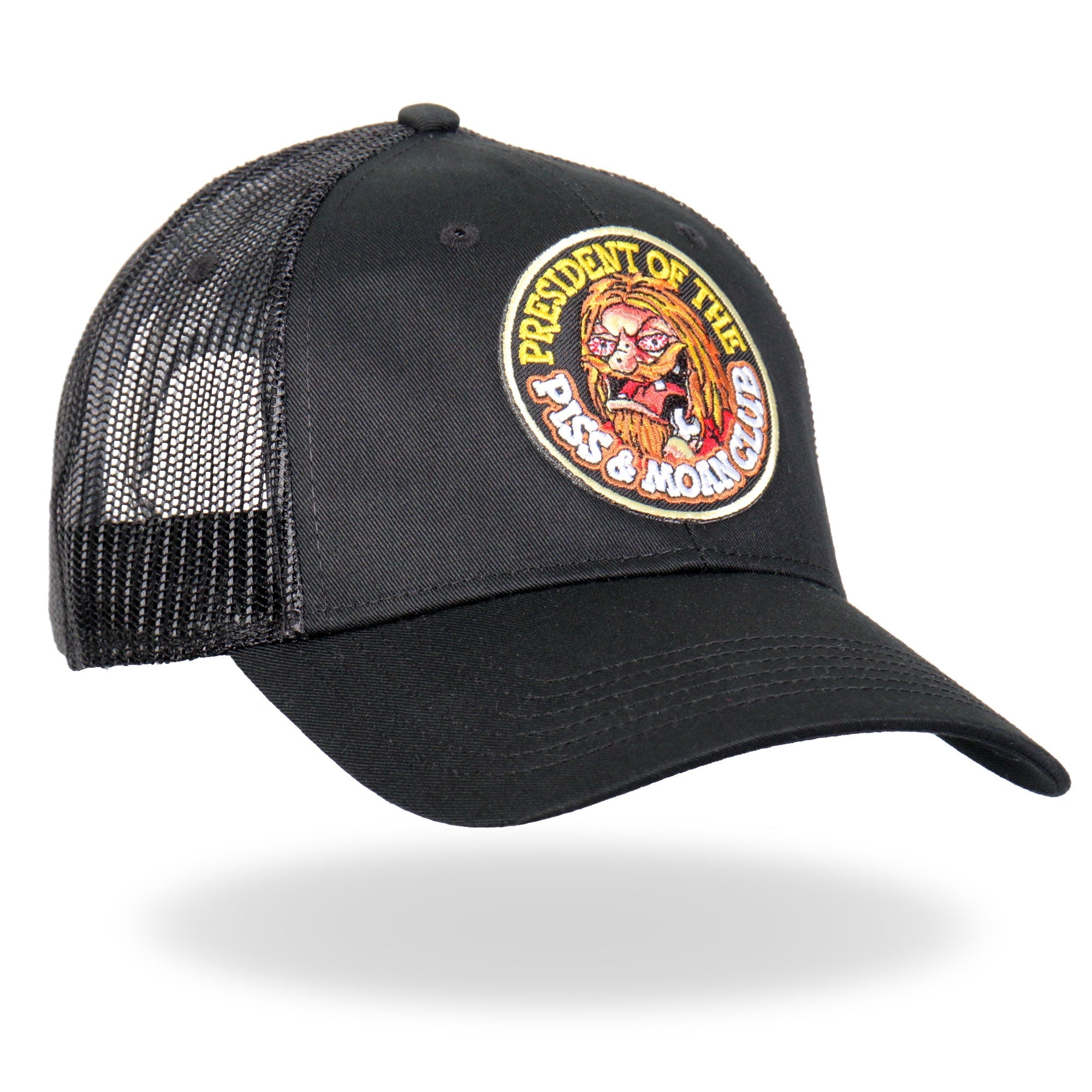 GSH2008 Piss and Moan Club Black Snapback Hat