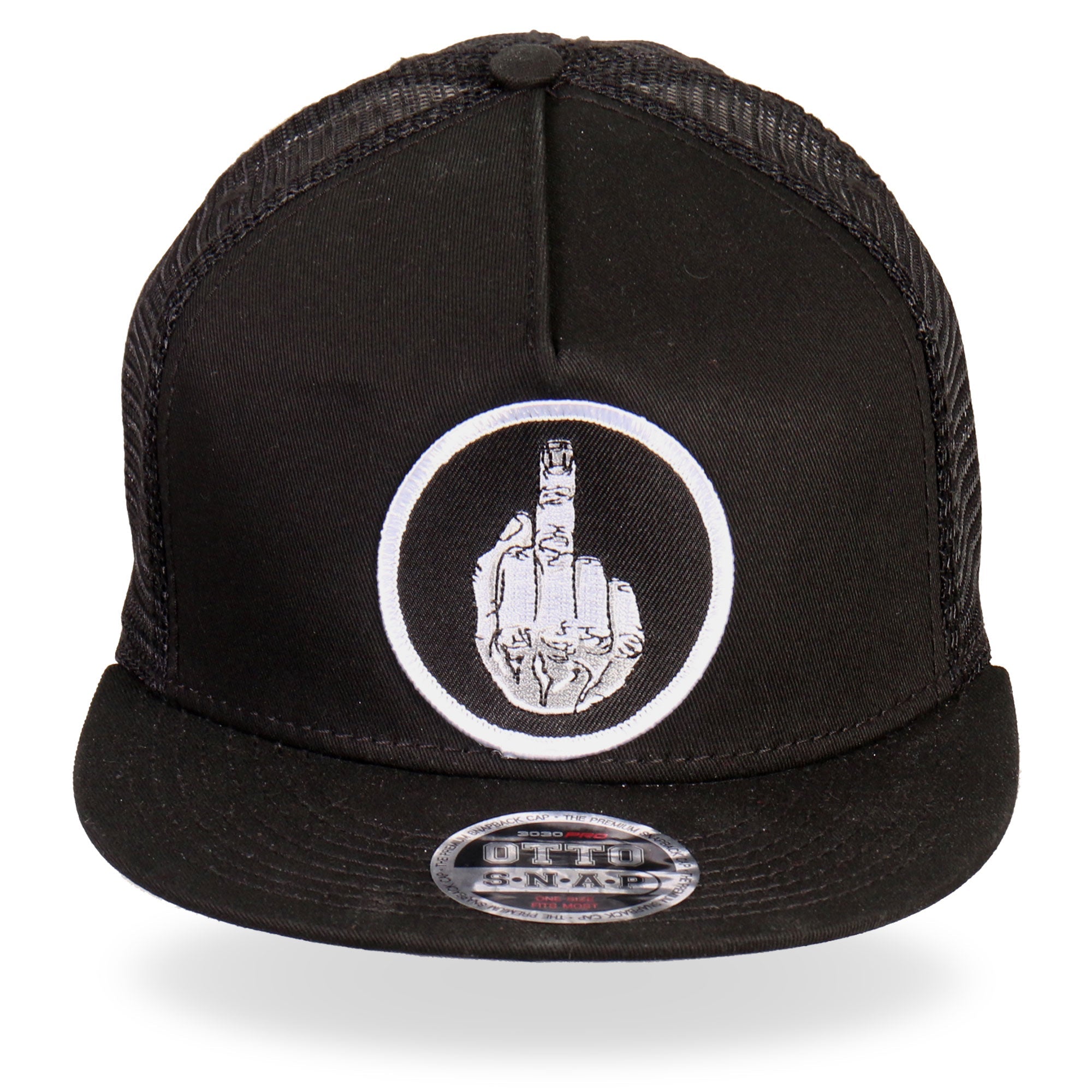 GSH4001 DILLIGAF Middle Finger Snap Back Hat