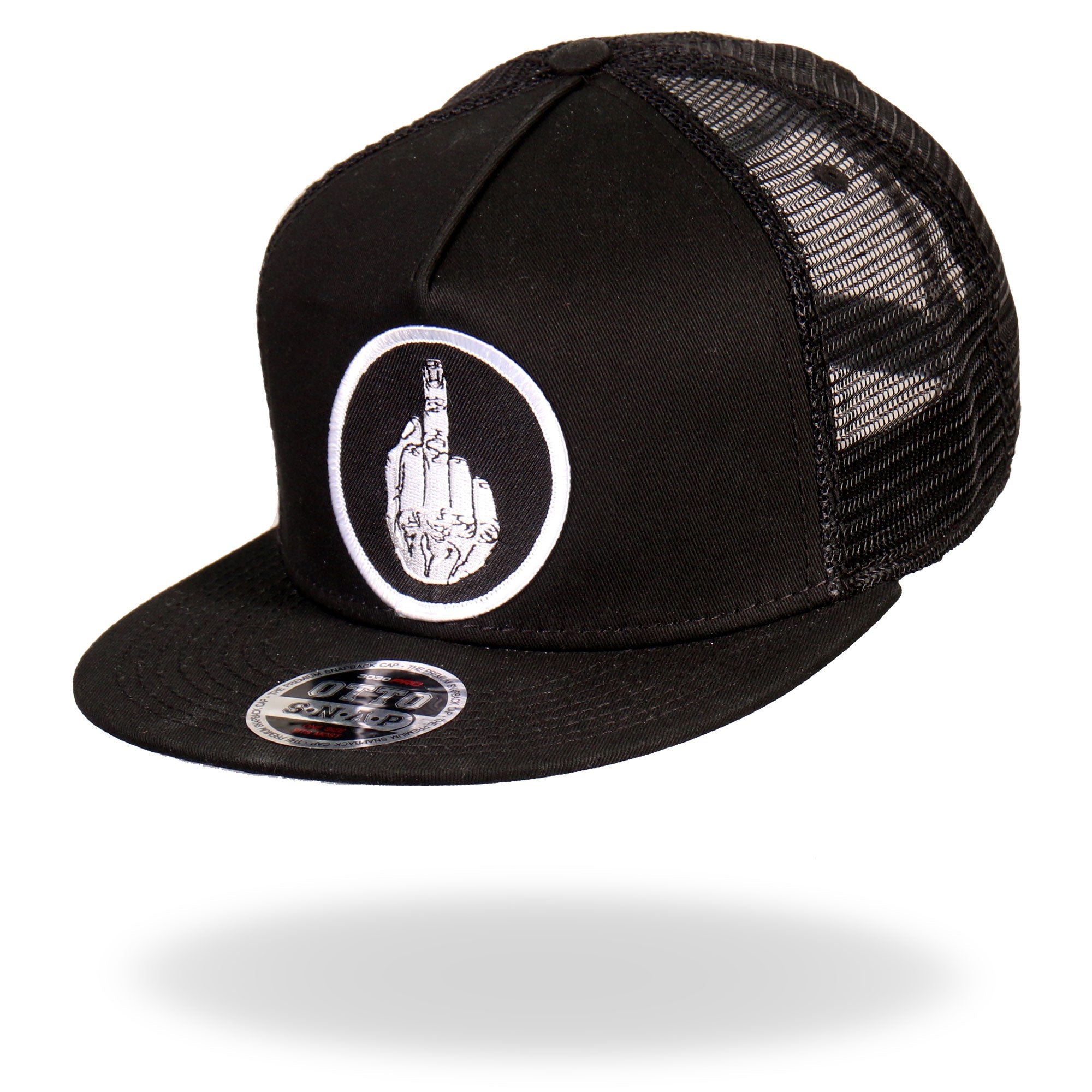 GSH4001 DILLIGAF Middle Finger Snap Back Hat