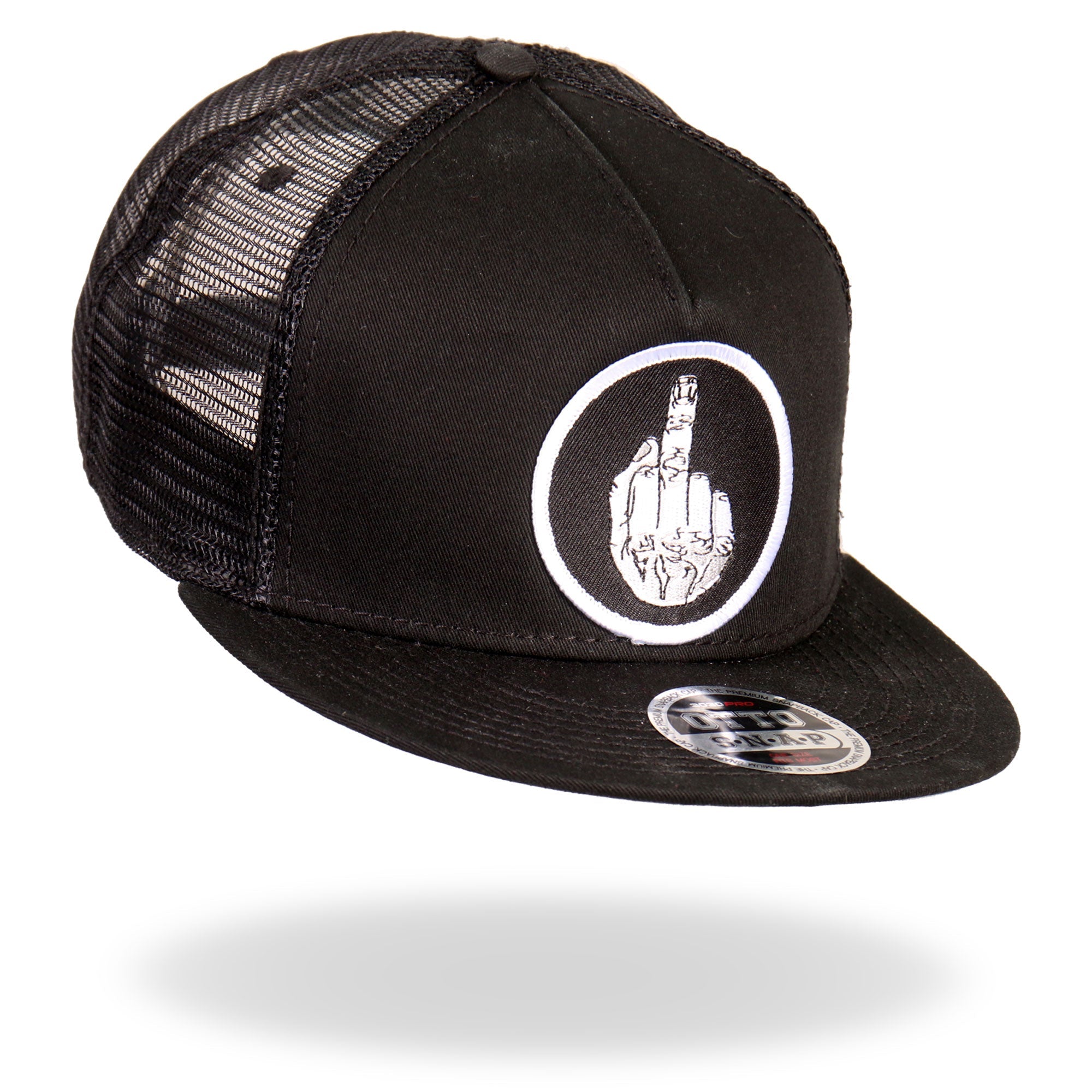 GSH4001 DILLIGAF Middle Finger Snap Back Hat