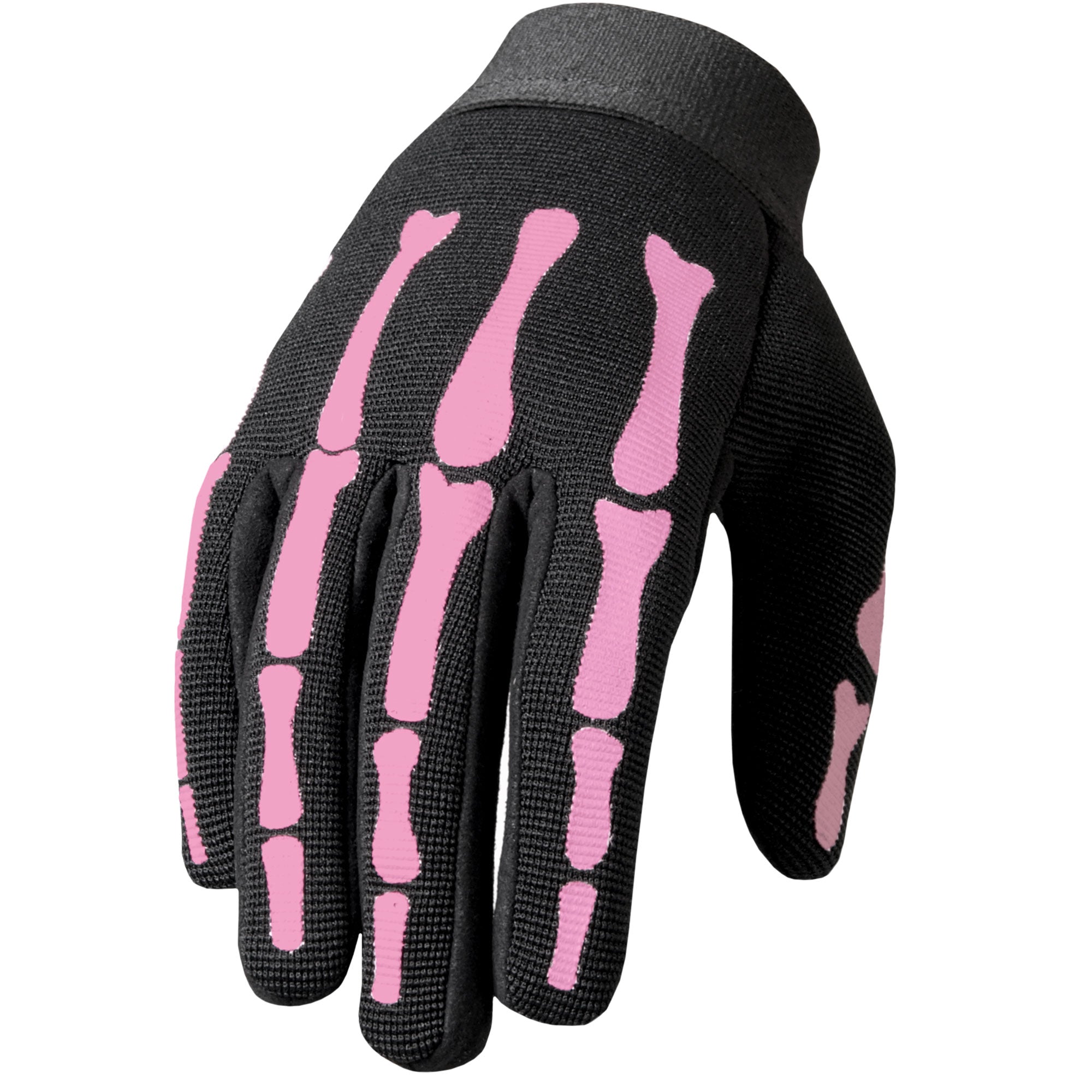 GVL2006 Pink Skeleton Ladies Mechanics Gloves