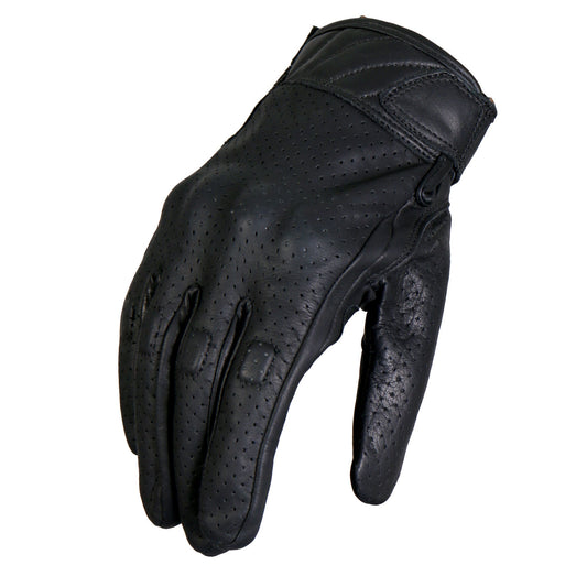 GVM1023 Naked Leather Vented Knuckle Guard Gloves