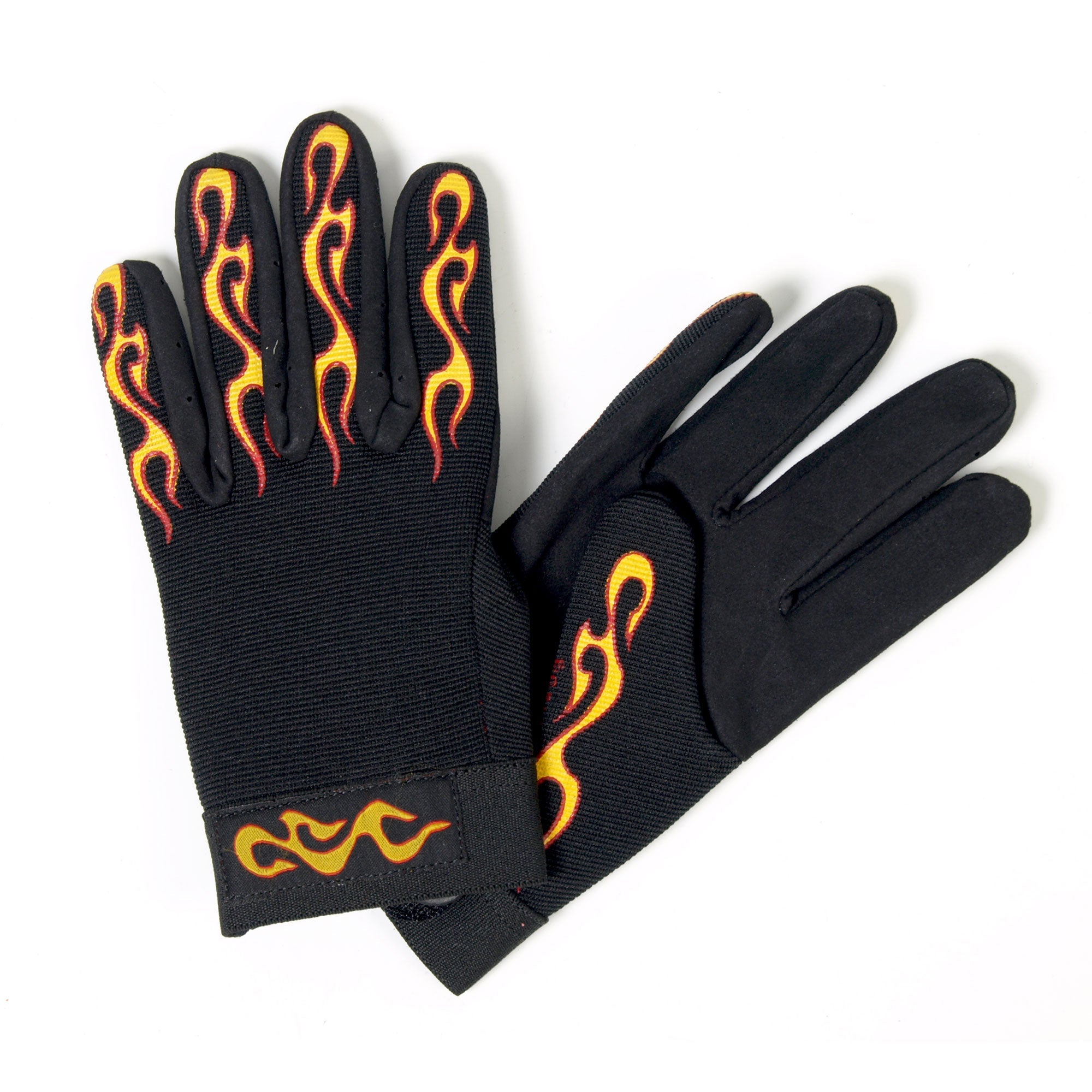 GVM2004 Yellow and Red Flame Mechanics Gloves